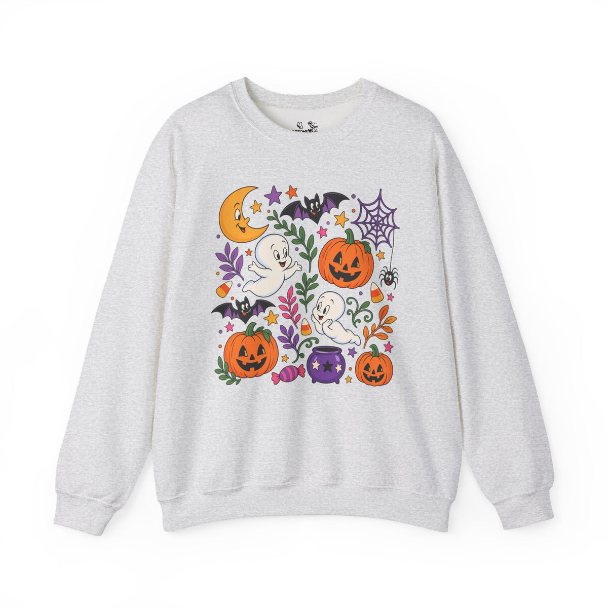 Halloween Ghosts & Pumpkins Crewneck Sweatshirt