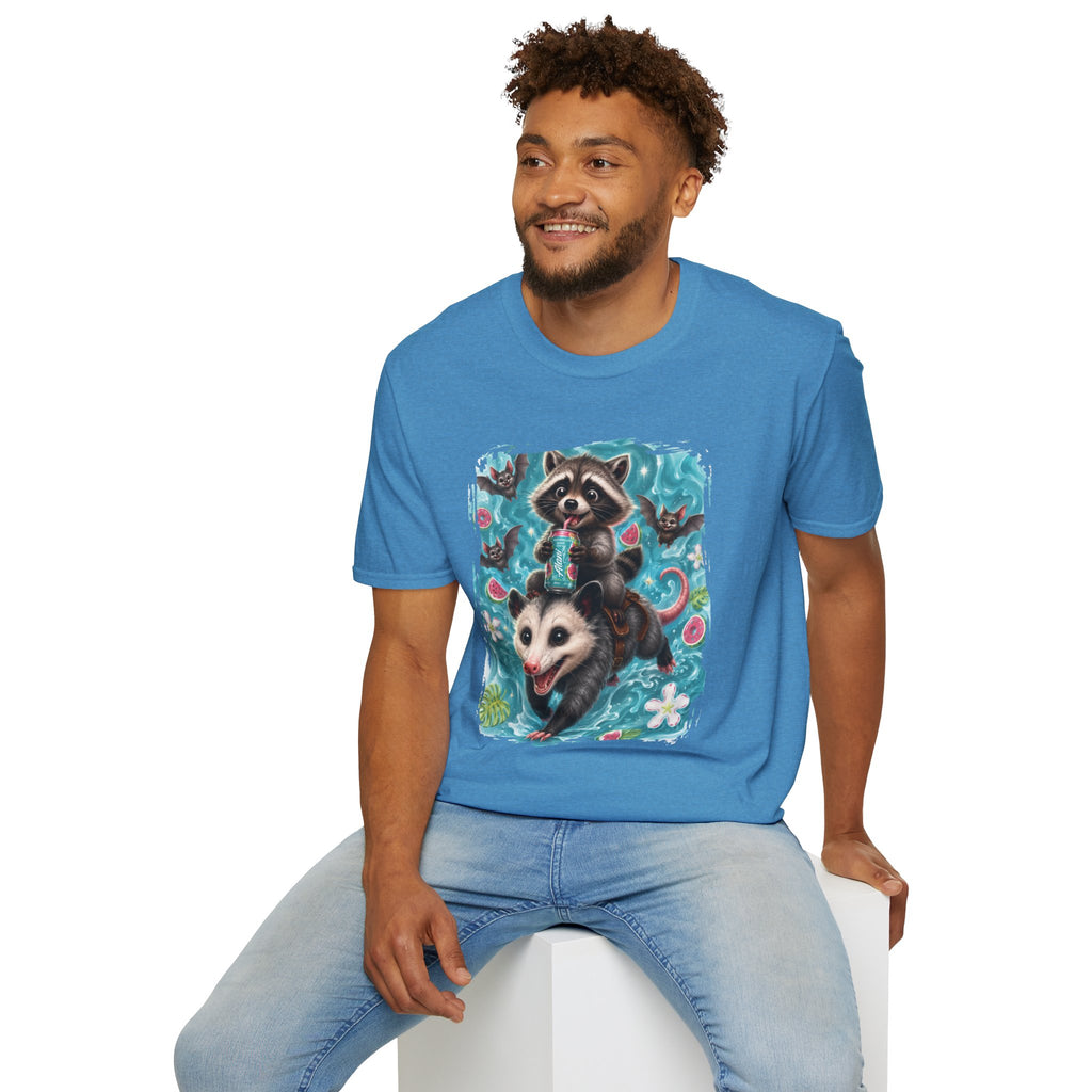 Raccoon Watermelon Summer T-Shirt — Cute Animal Graphic Tee
