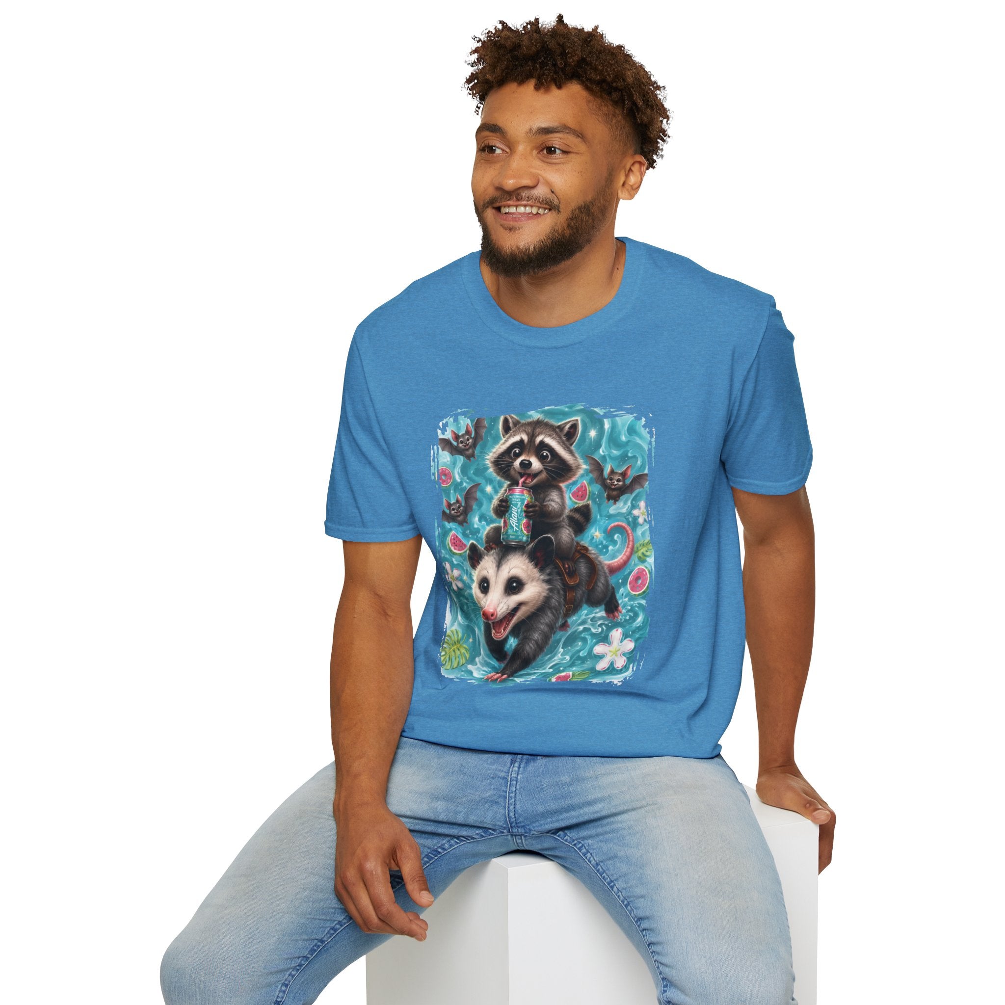 Raccoon Watermelon Summer T-Shirt — Cute Animal Graphic Tee