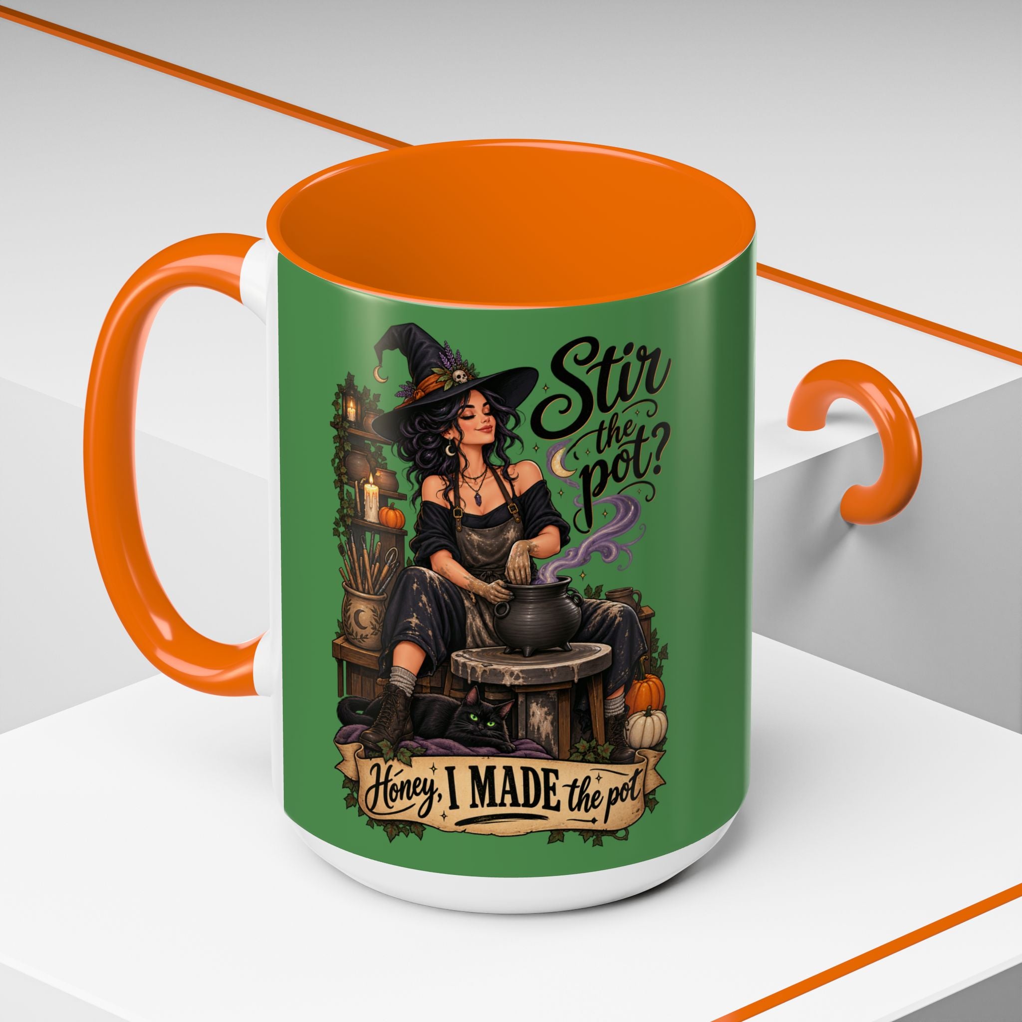 Witchy Coffee Mug – "Stir the Pot? Honey, I Made the Pot" Accent Mug