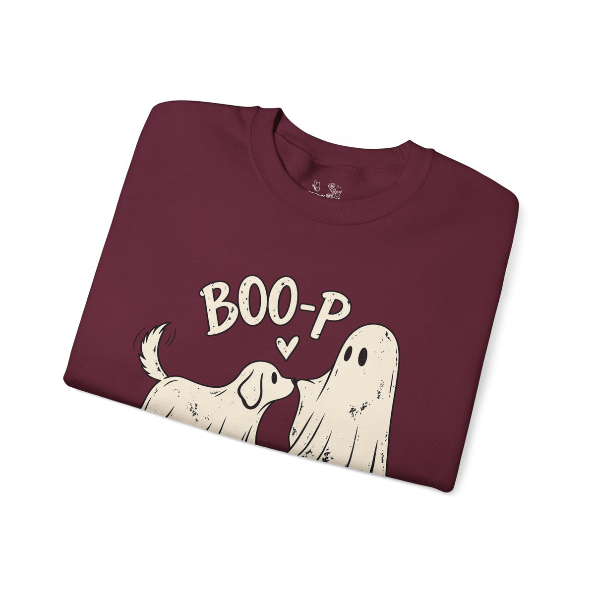 Boo-p Dog & Ghost Halloween Sweatshirt