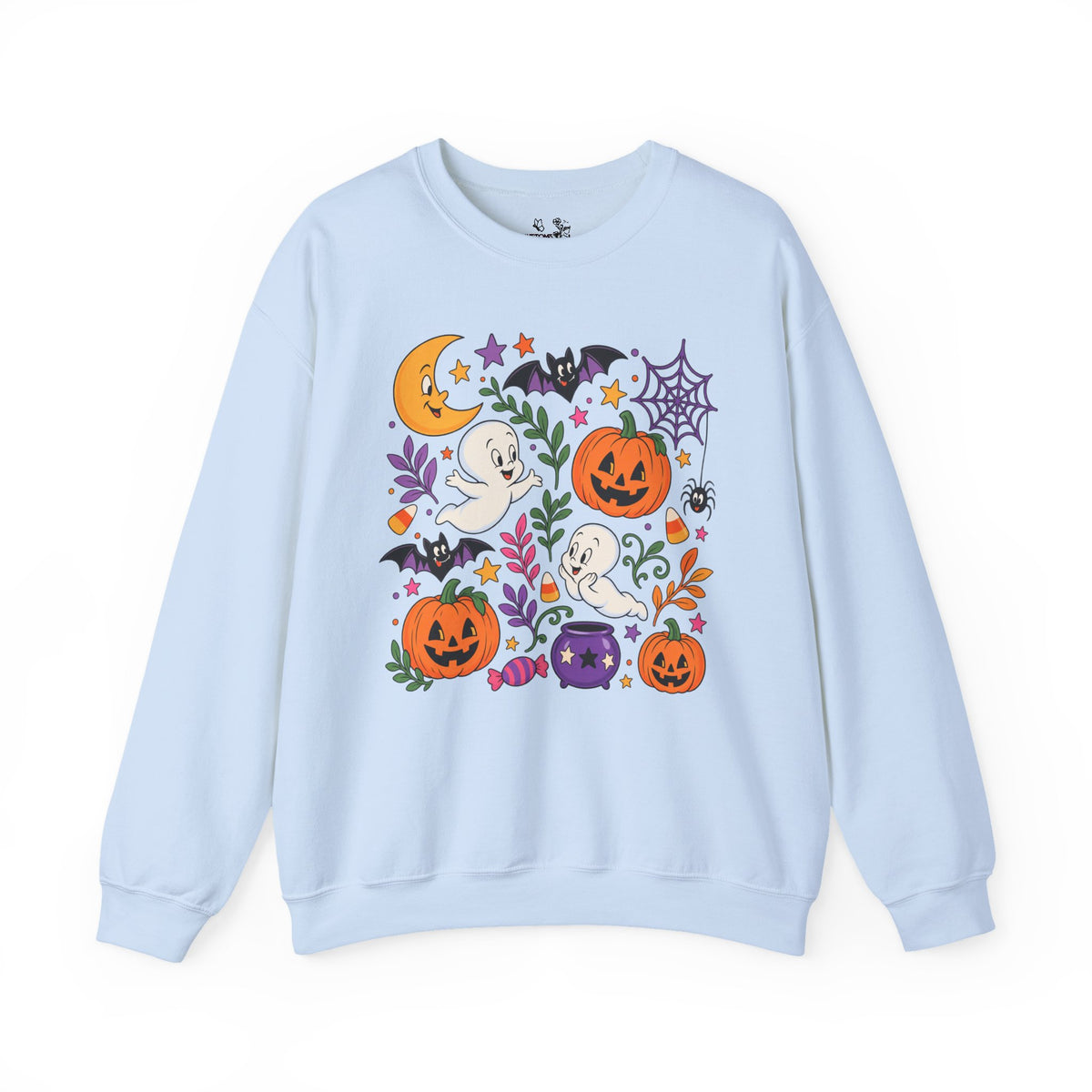 Halloween Ghosts & Pumpkins Crewneck Sweatshirt