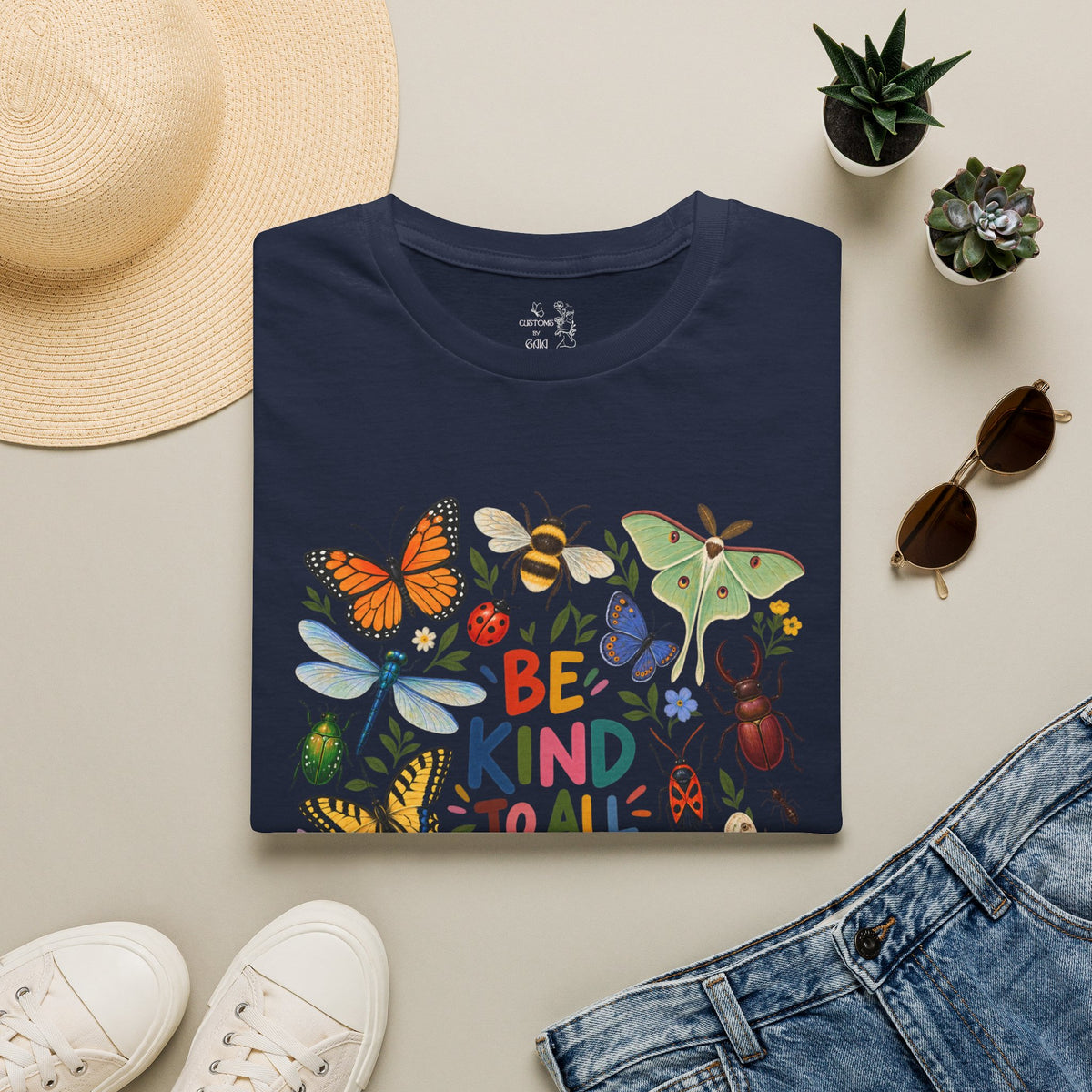 Be Kind to All Kinds Butterfly & Insects T-Shirt