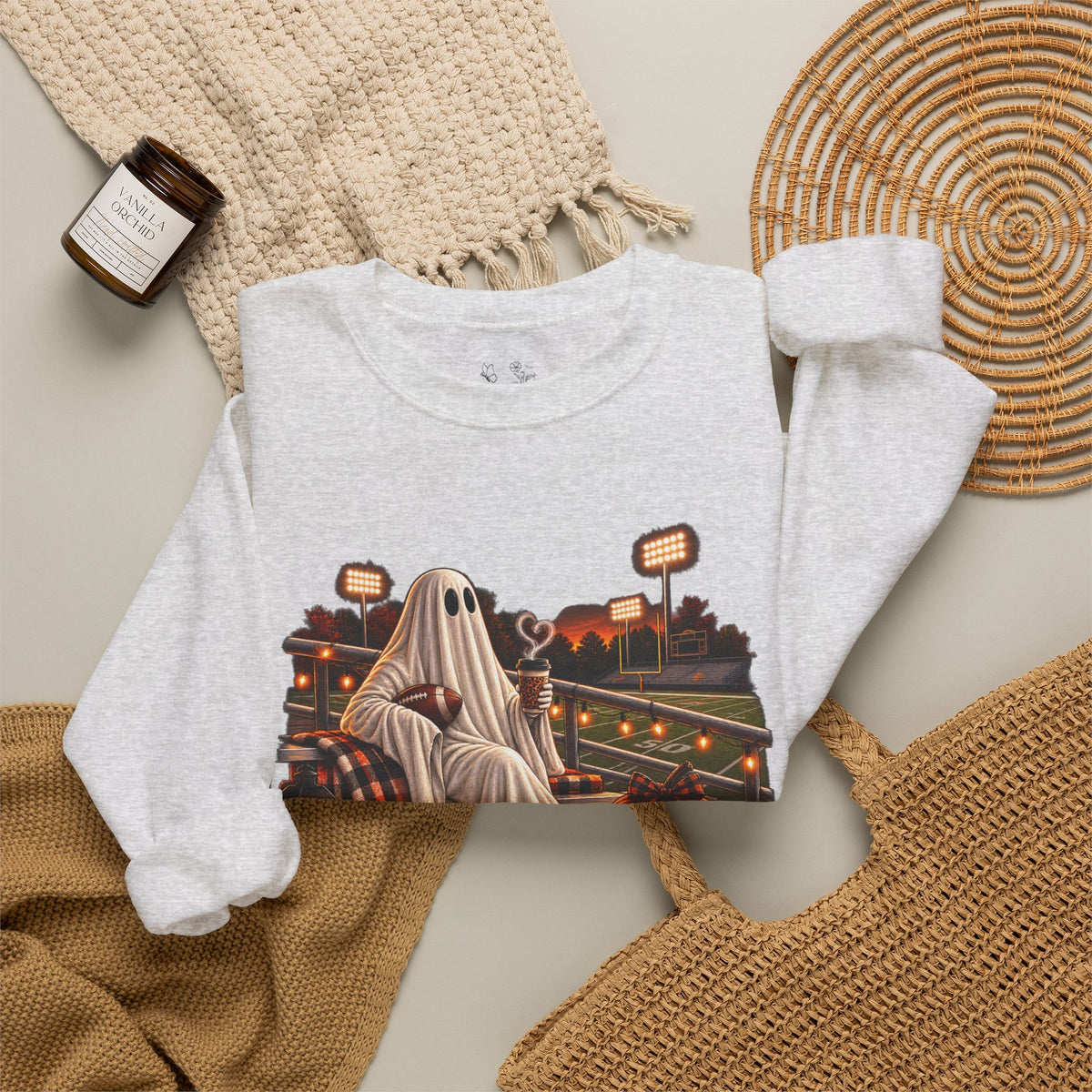 Halloween Ghost 'Tis the Season Crewneck Sweatshirt