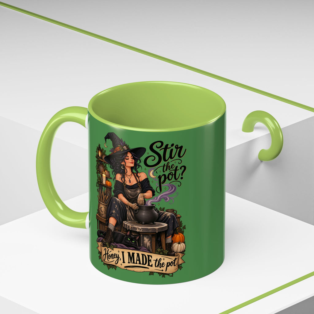 Witchy Coffee Mug – "Stir the Pot? Honey, I Made the Pot" Accent Mug