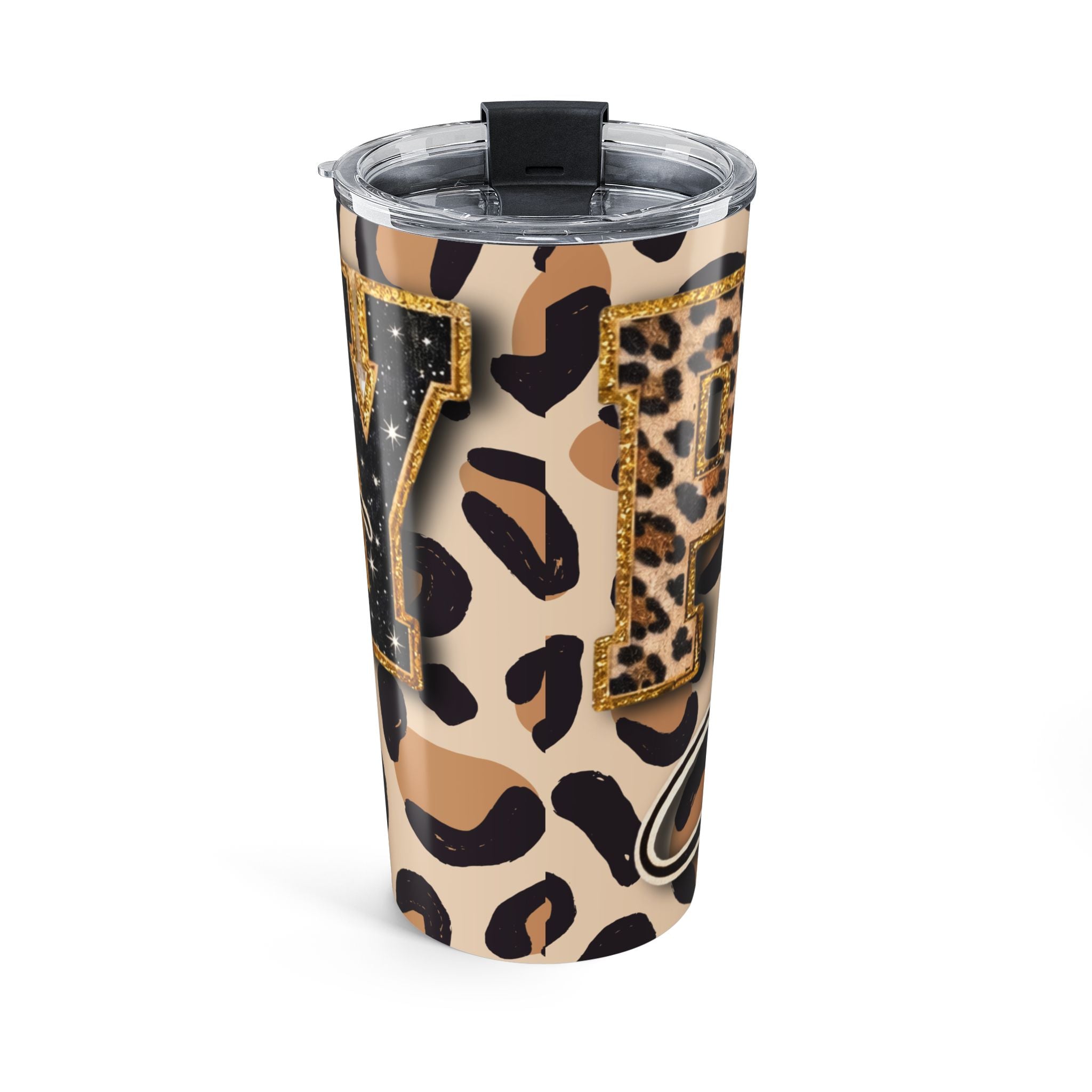 Leopard Print 'Just Pray' 20oz Tumbler — Insulated Animal Print Travel Cup