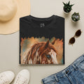 Horse Portrait T-Shirt — Blue-Eyed Paint Horse Art Tee