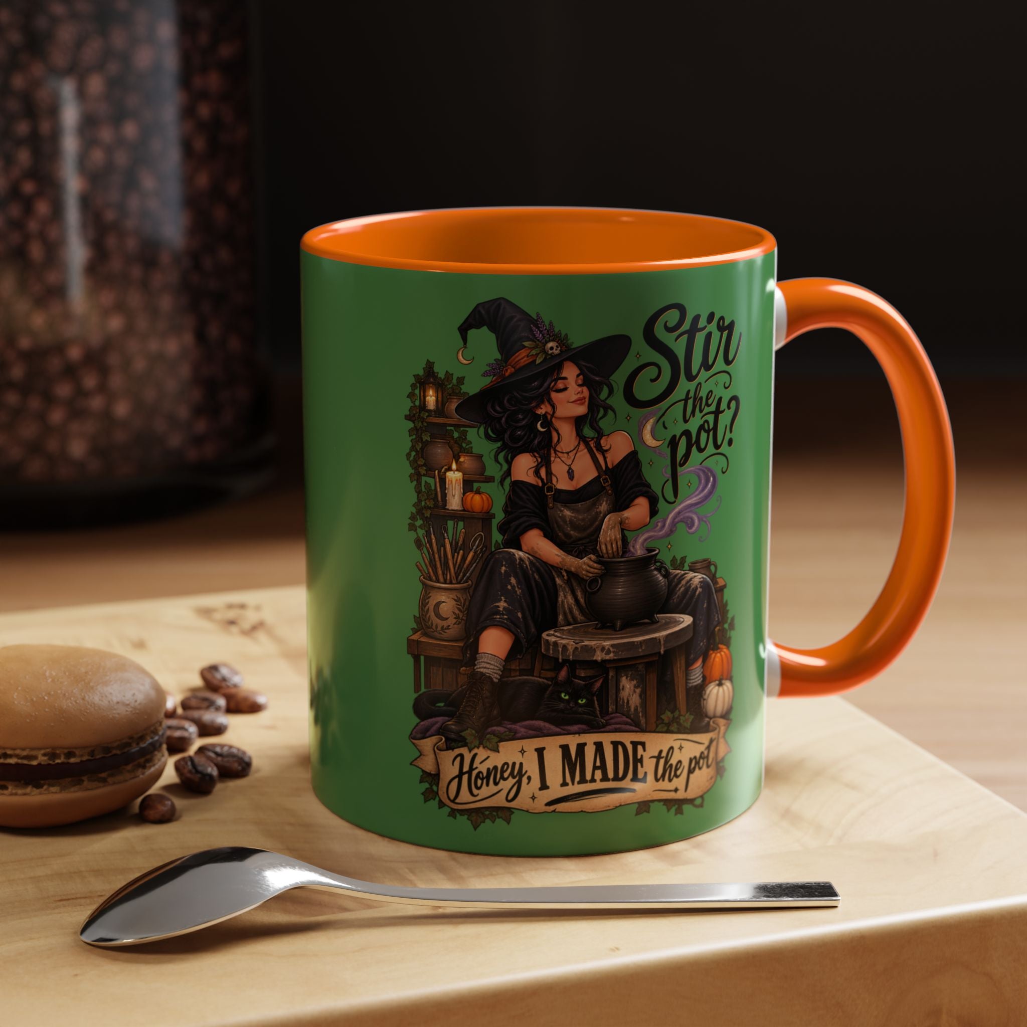 Witchy Coffee Mug – "Stir the Pot? Honey, I Made the Pot" Accent Mug