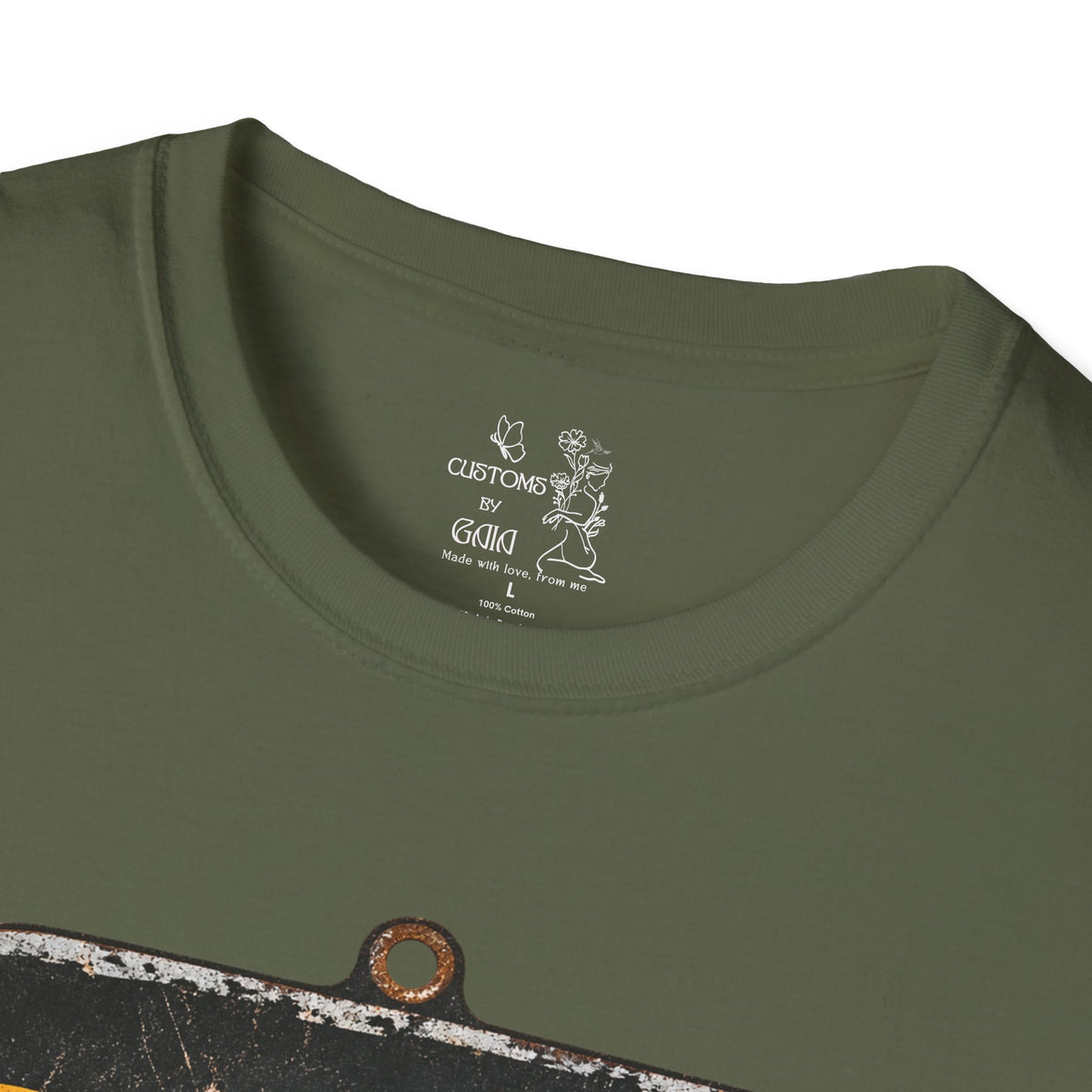 Dandelion Tee — "Born To Live Free, Ridin' On A Breeze" Vintage Floral T-Shirt