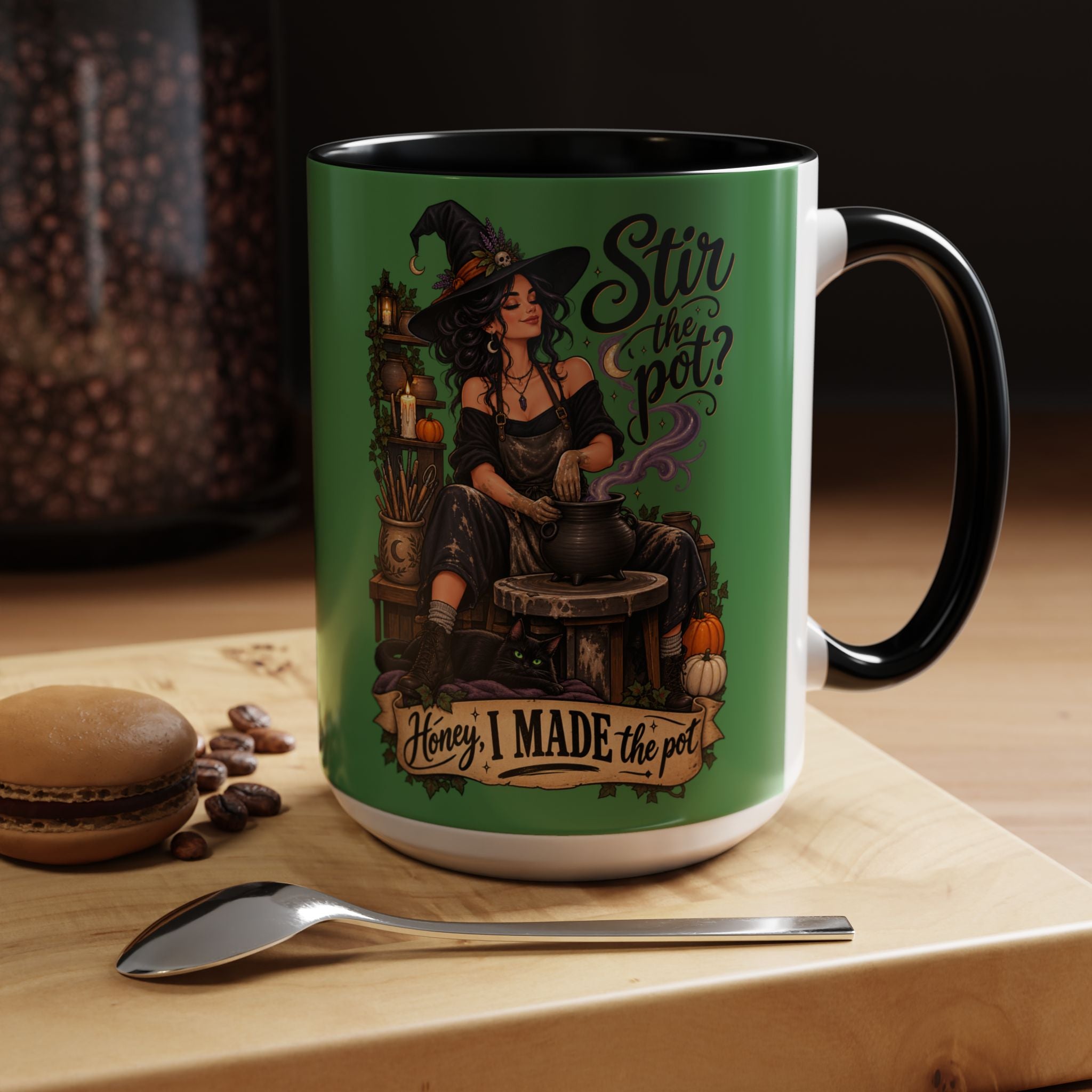 Witchy Coffee Mug – "Stir the Pot? Honey, I Made the Pot" Accent Mug