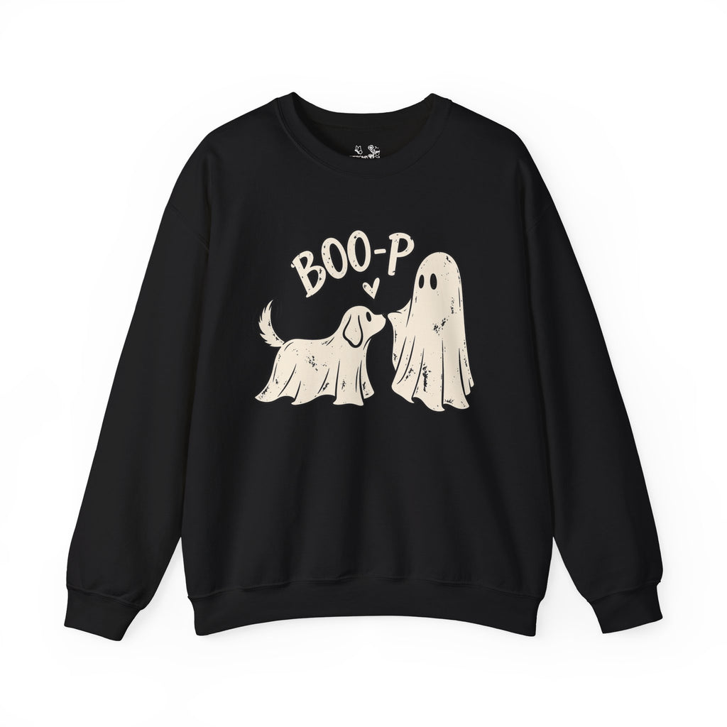 Boo-p Dog & Ghost Halloween Sweatshirt