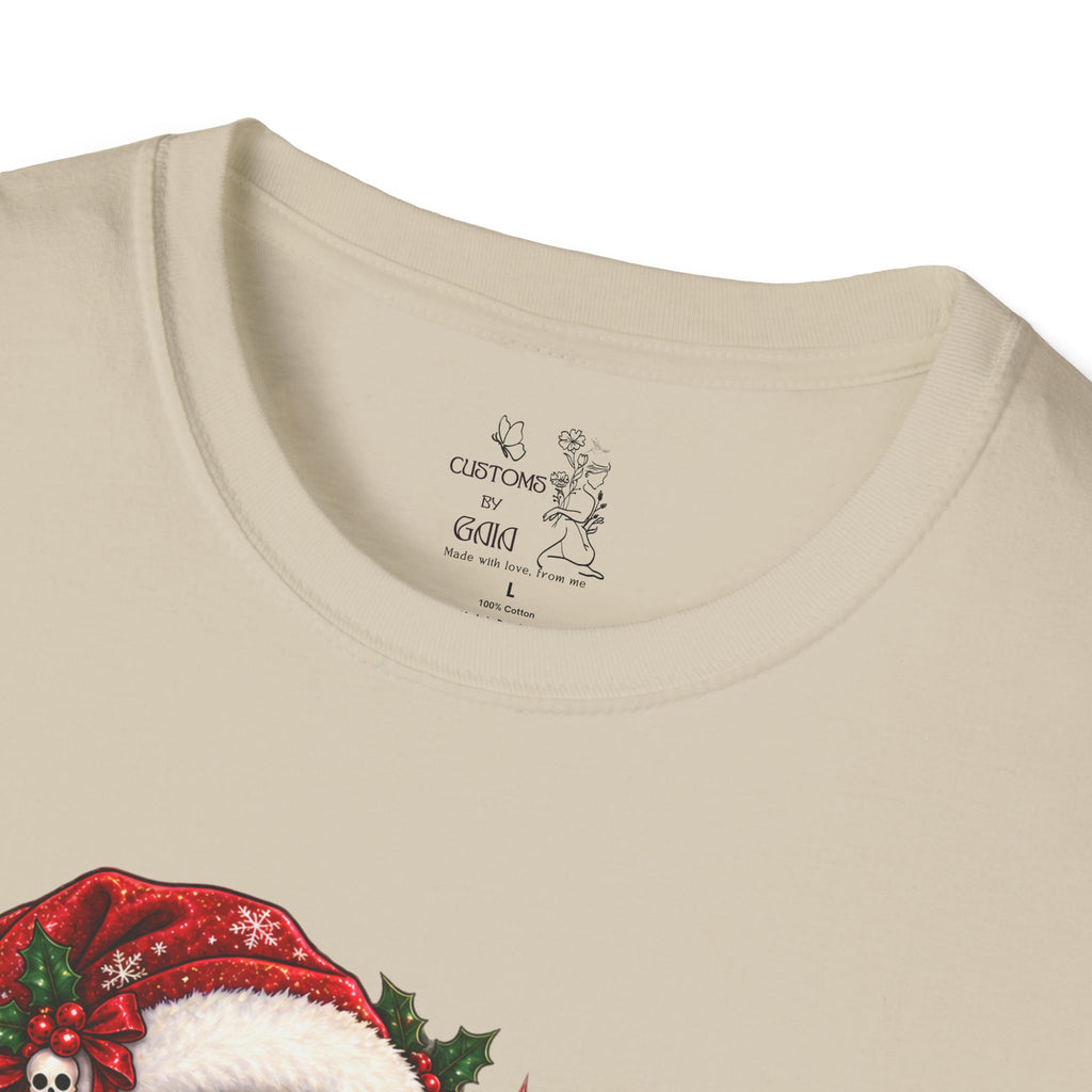 Christmas Goth T‑Shirt – "Still Spooky But With Glitter" Elf Girl Holiday Tee