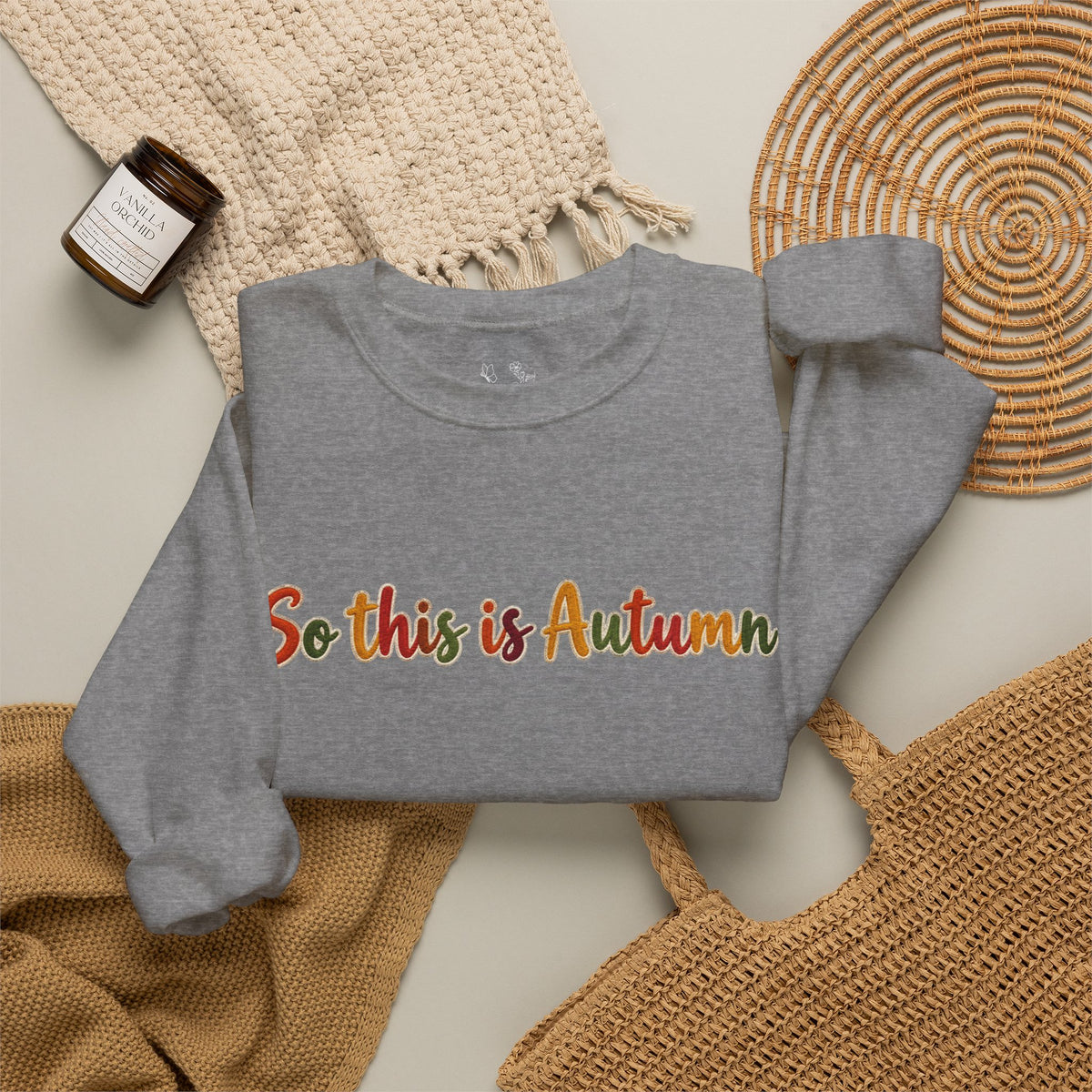 So This Is Autumn Crewneck Sweatshirt – Cozy Fall Pullover
