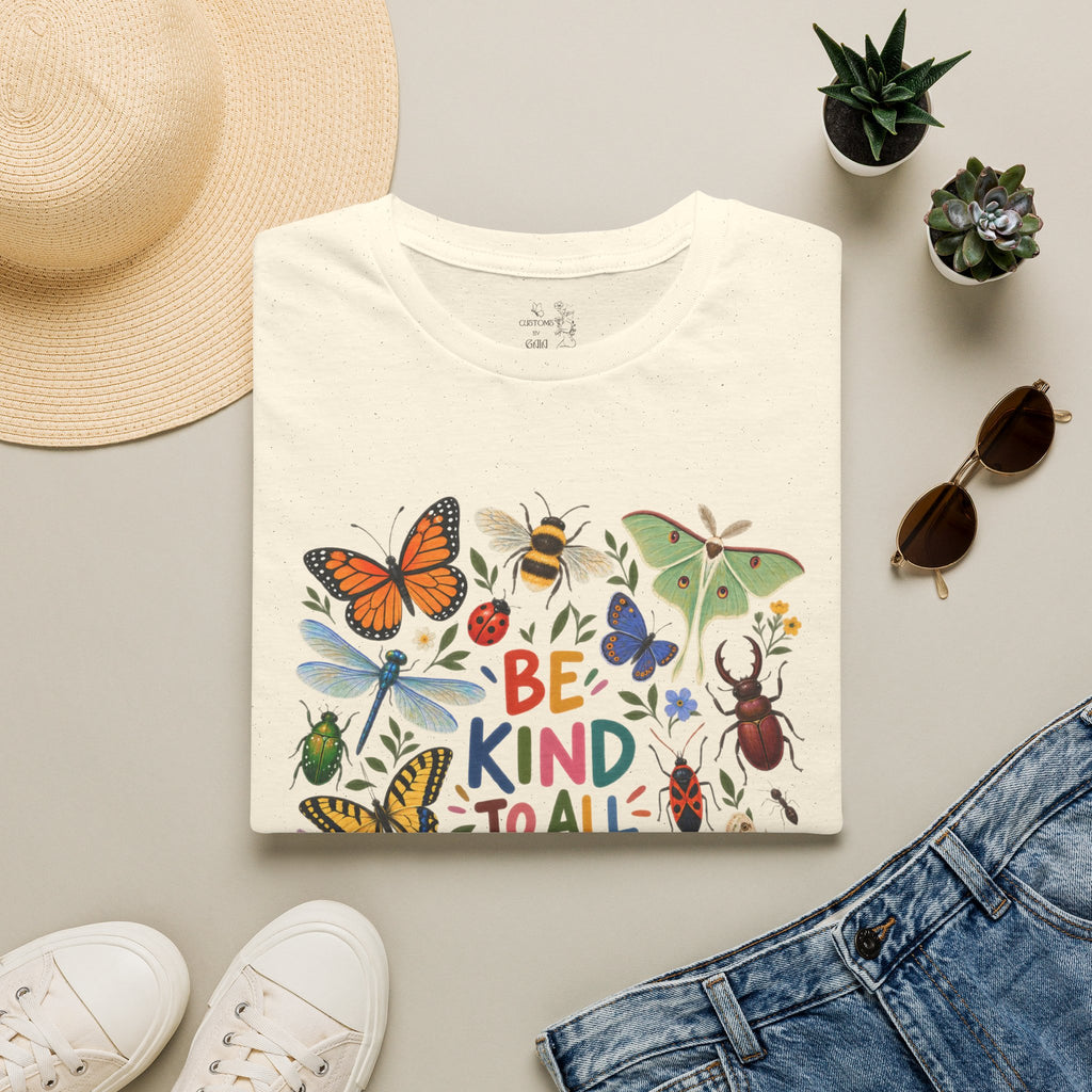 Be Kind to All Kinds Butterfly & Insects T-Shirt