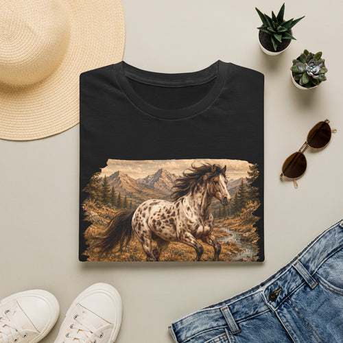 Appaloosa Horse T-Shirt — Vintage Mountain Run Western Tee