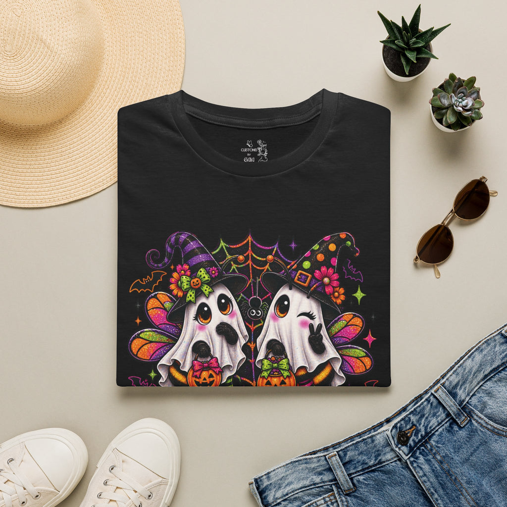 Halloween 'Boobees' Ghosts T-Shirt — Cute Spooky Witch Ghosts with Pumpkins
