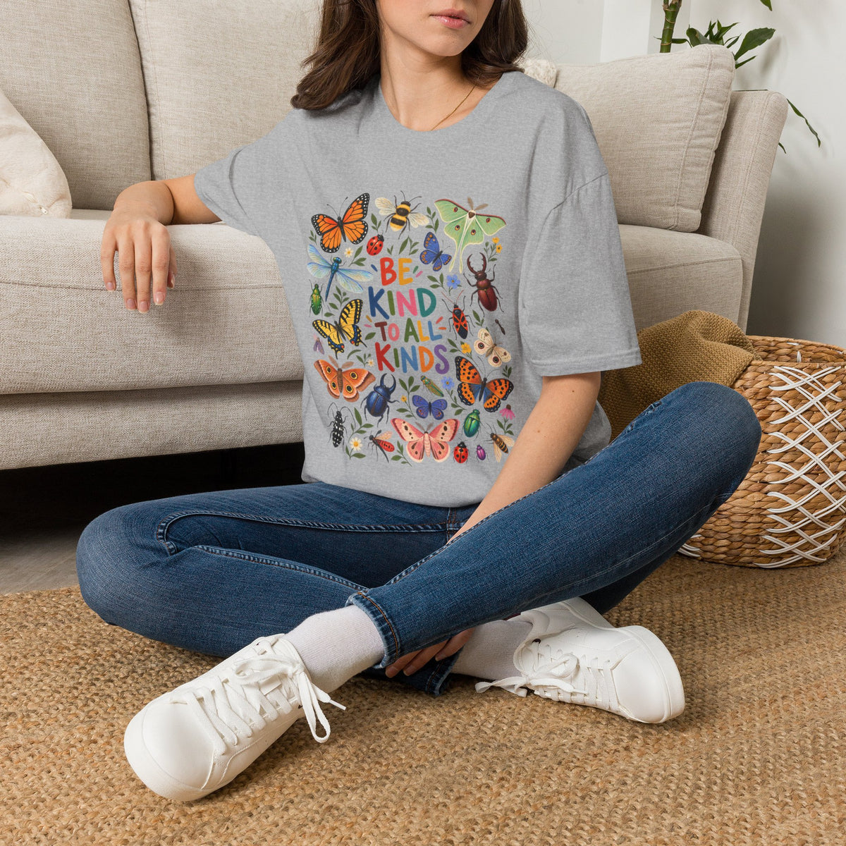 Be Kind to All Kinds Butterfly & Insects T-Shirt