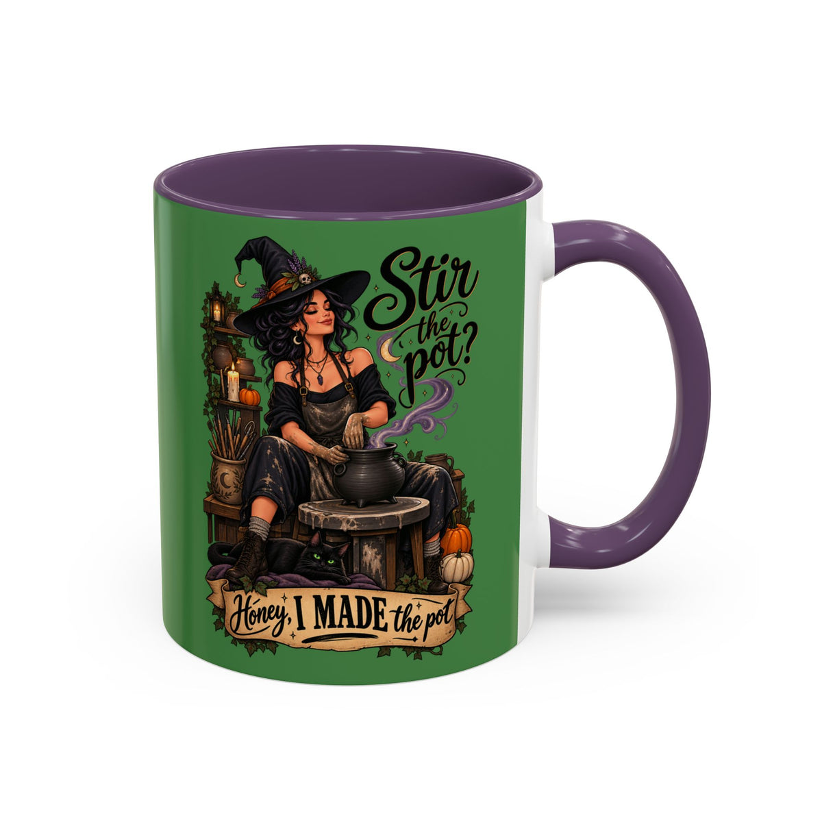 Witchy Coffee Mug – "Stir the Pot? Honey, I Made the Pot" Accent Mug