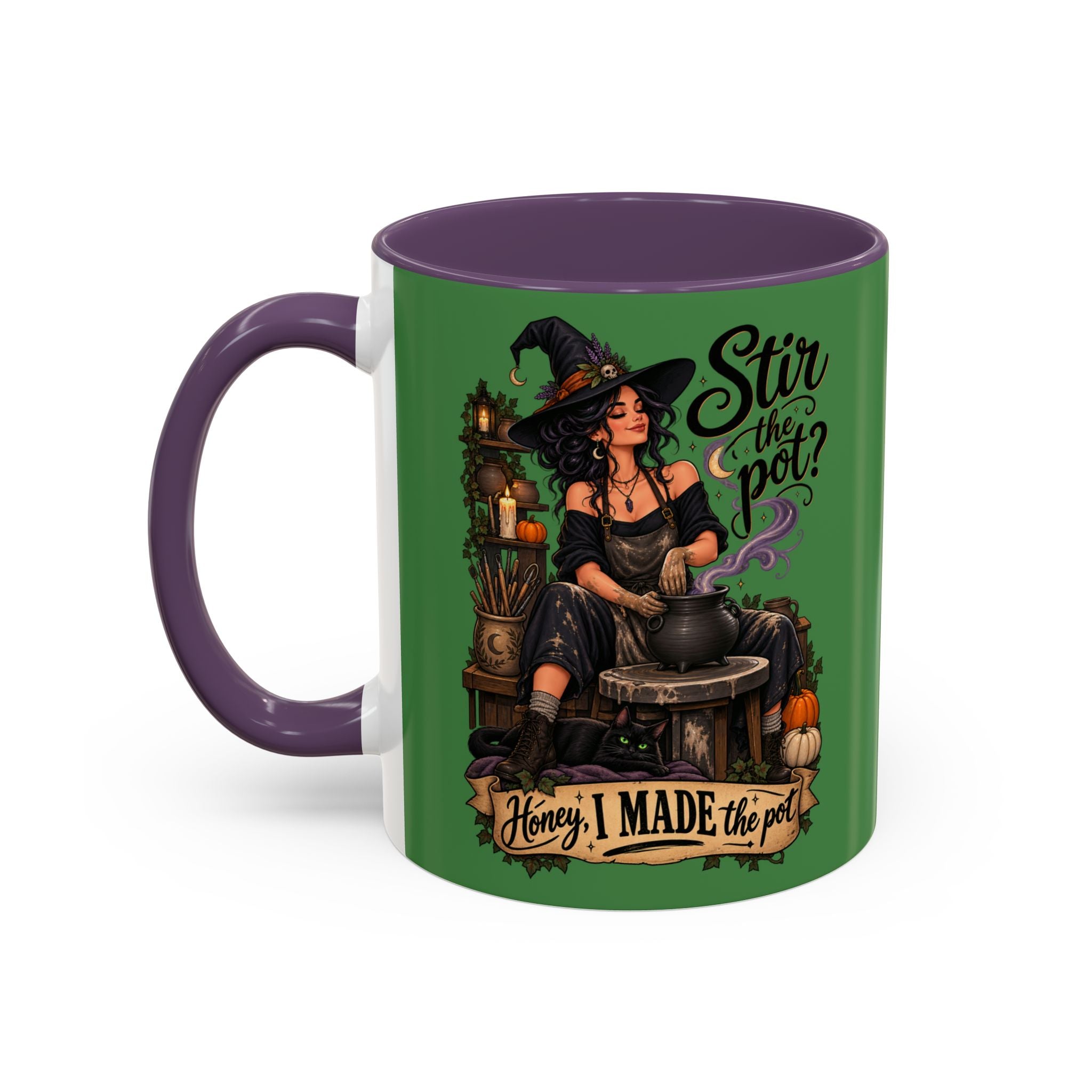 Witchy Coffee Mug – "Stir the Pot? Honey, I Made the Pot" Accent Mug