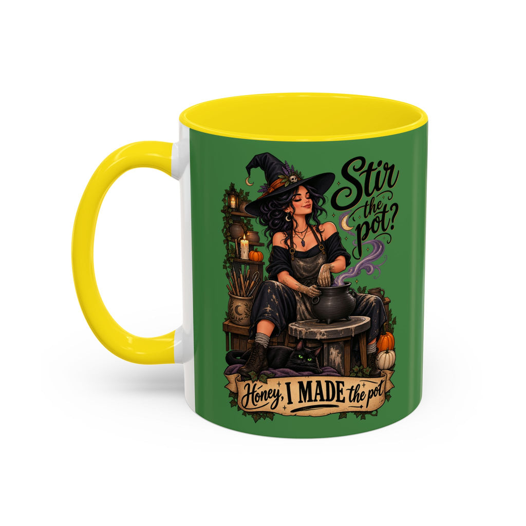 Witchy Coffee Mug – "Stir the Pot? Honey, I Made the Pot" Accent Mug