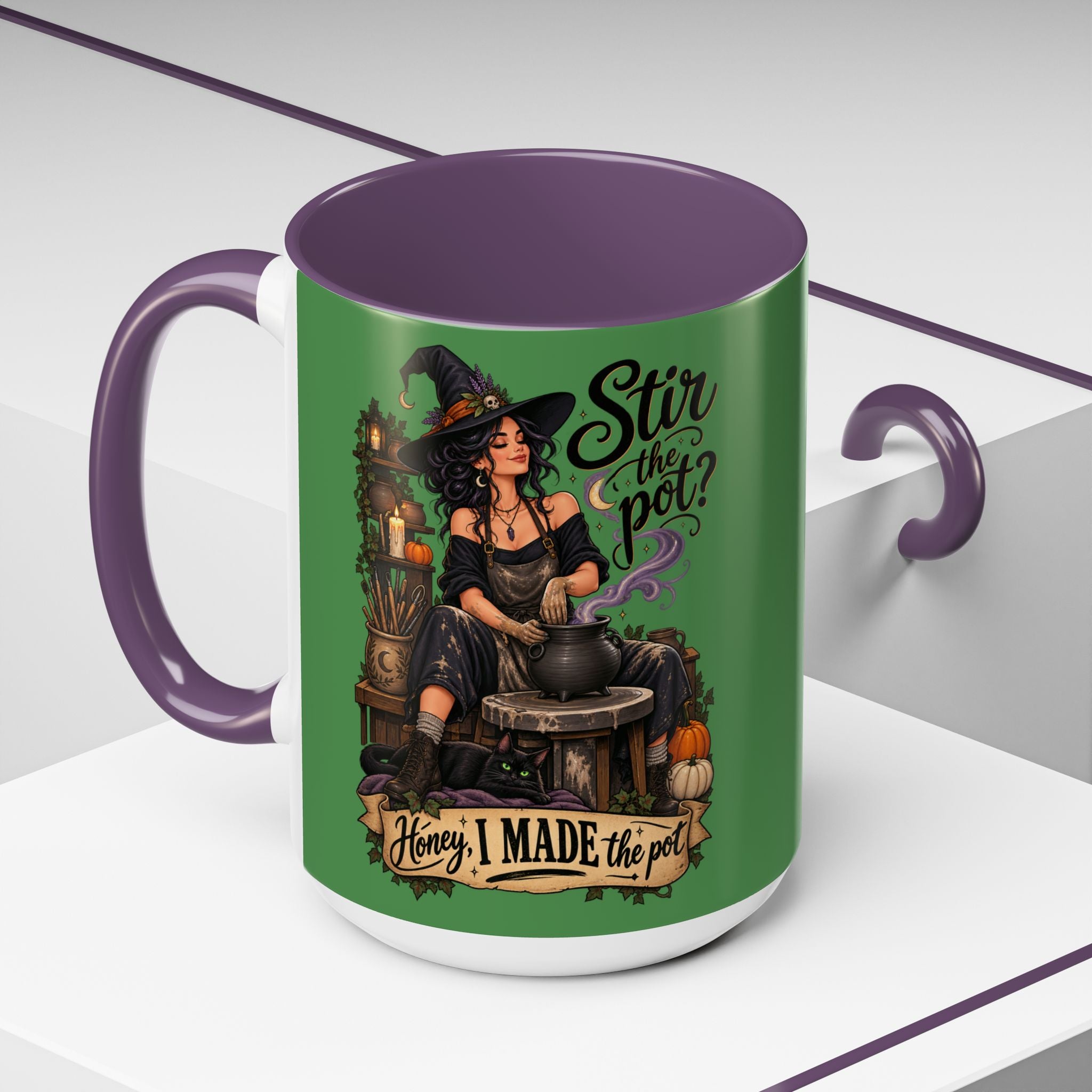 Witchy Coffee Mug – "Stir the Pot? Honey, I Made the Pot" Accent Mug