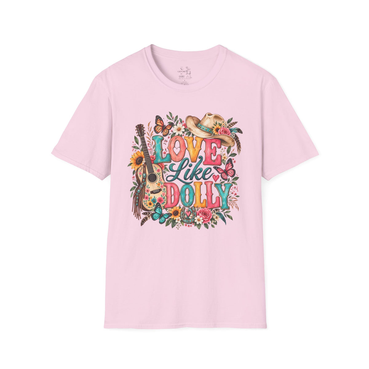 Love Like Dolly Floral Country Music T-Shirt