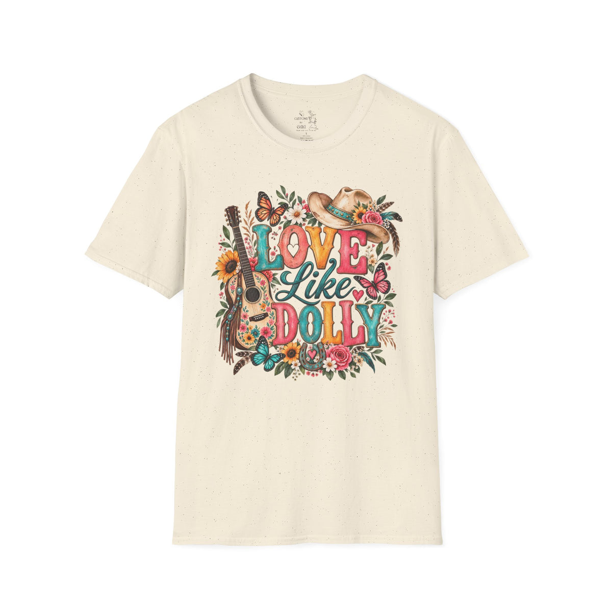 Love Like Dolly Floral Country Music T-Shirt