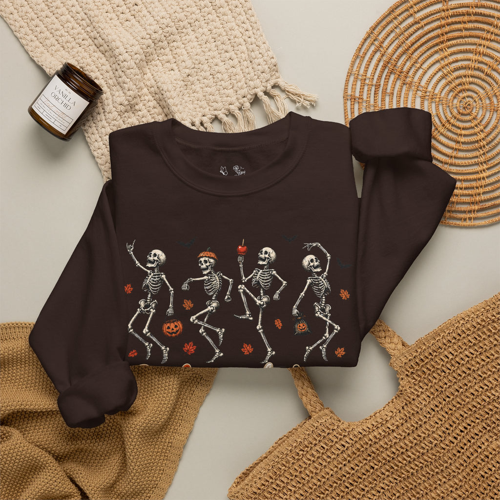 Autumn Skeleton Dance Sweatshirt — "So this is autumn" Cozy Fall Crewneck