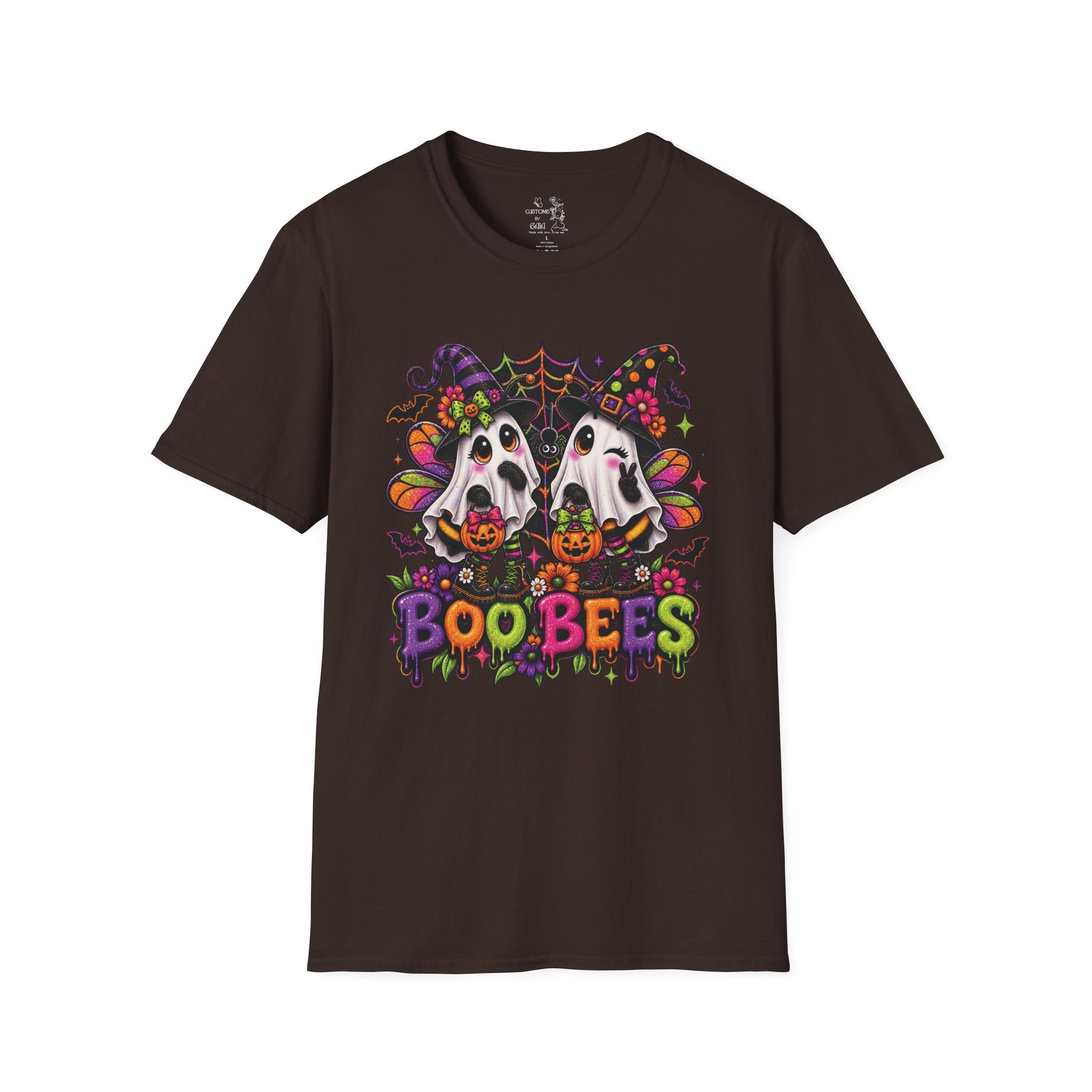Halloween 'Boobees' Ghosts T-Shirt — Cute Spooky Witch Ghosts with Pumpkins