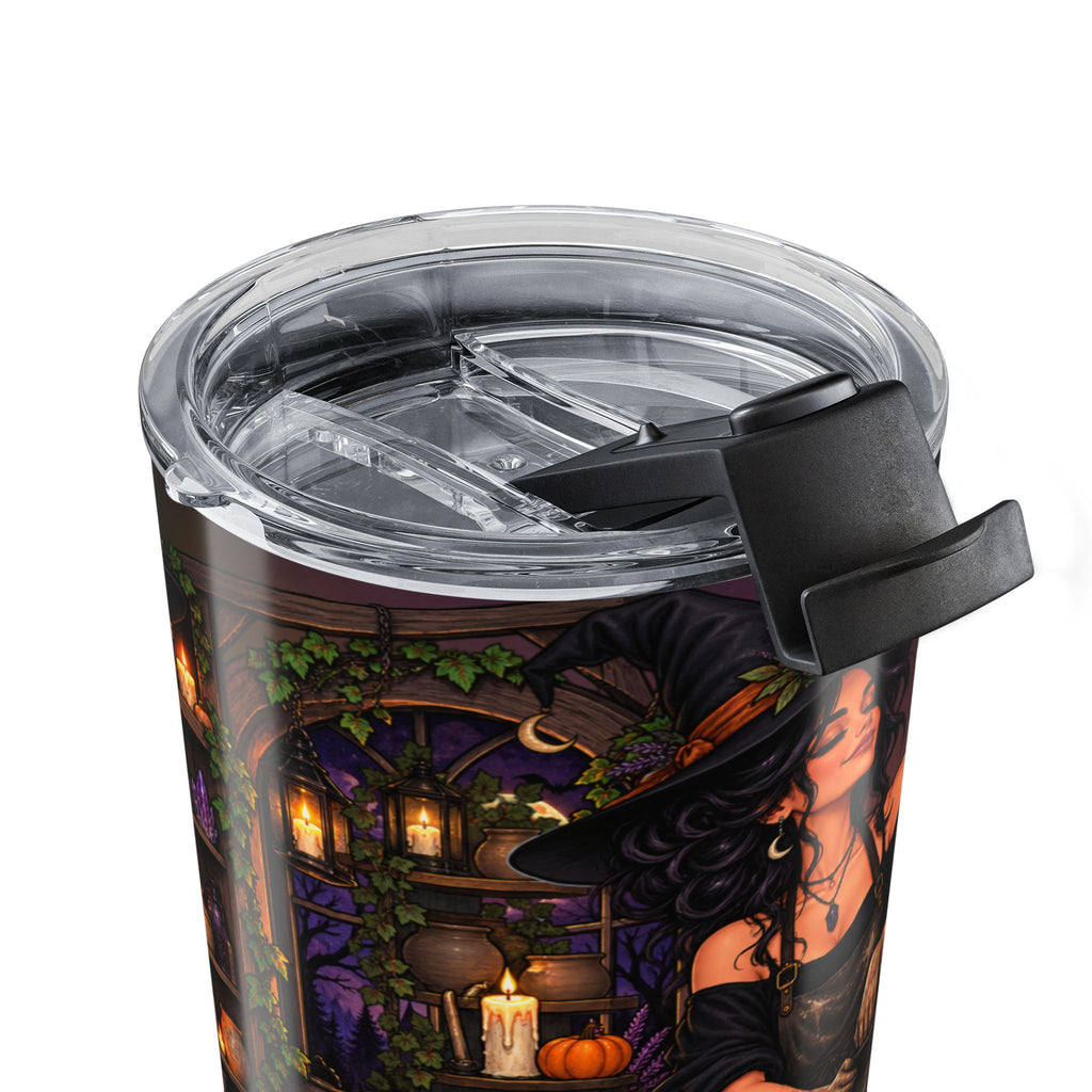 Witchy Autumn 20oz Tumbler – 'Honey, I Made the Brew' Halloween Travel Cup