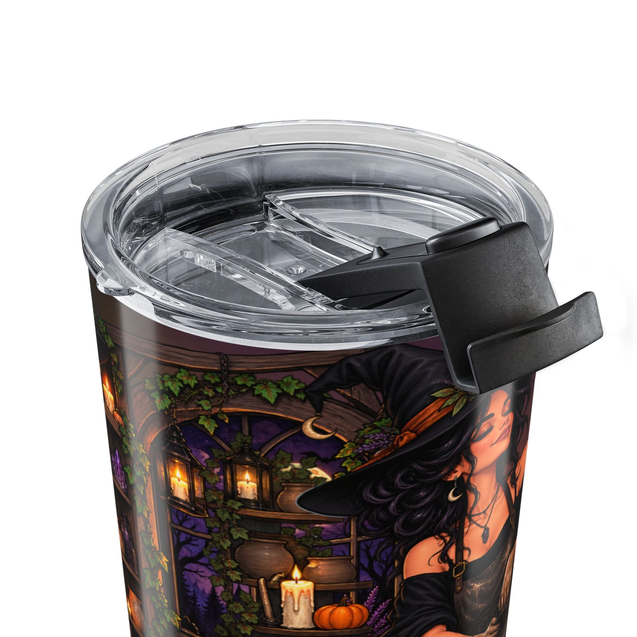 Witchy Autumn 20oz Tumbler – 'Honey, I Made the Brew' Halloween Travel Cup