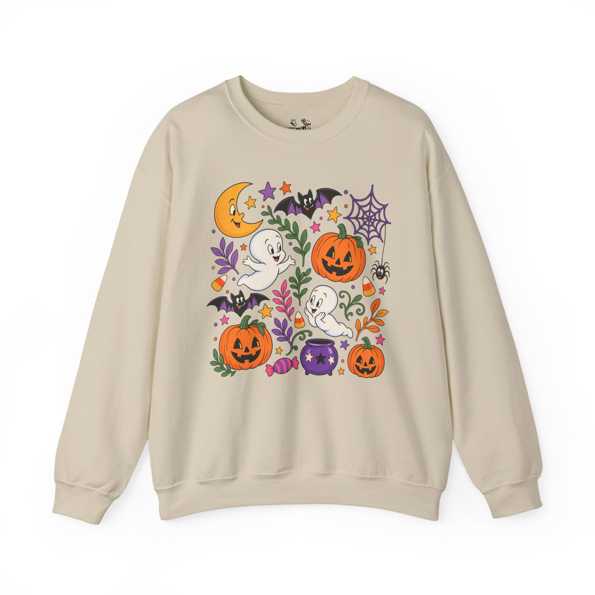 Halloween Ghosts & Pumpkins Crewneck Sweatshirt