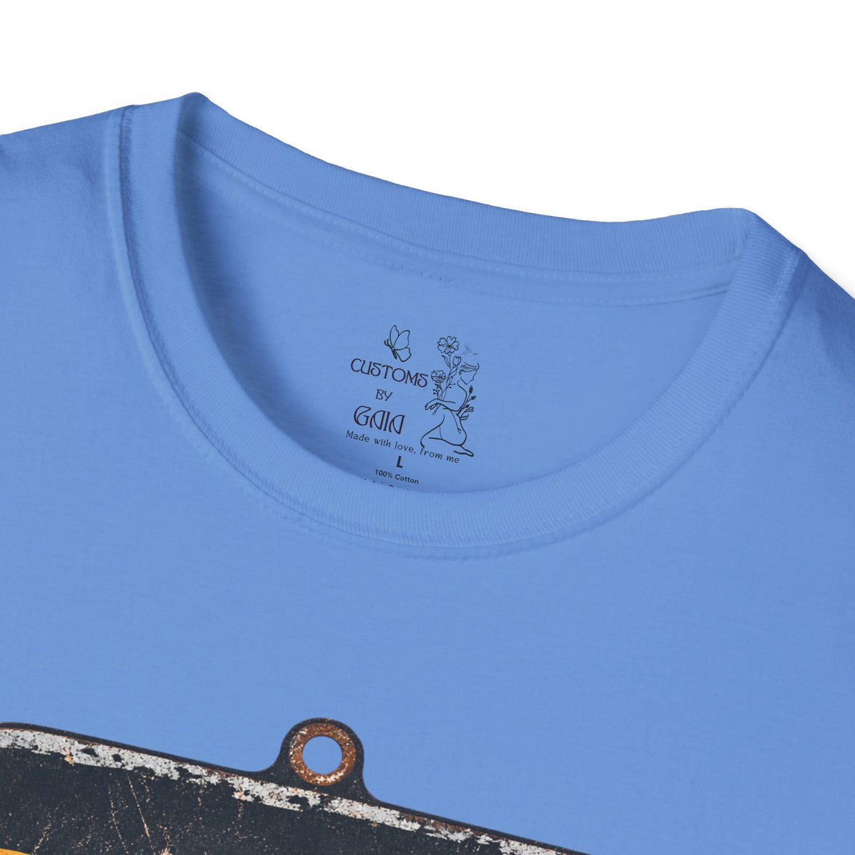 Dandelion Tee — "Born To Live Free, Ridin' On A Breeze" Vintage Floral T-Shirt