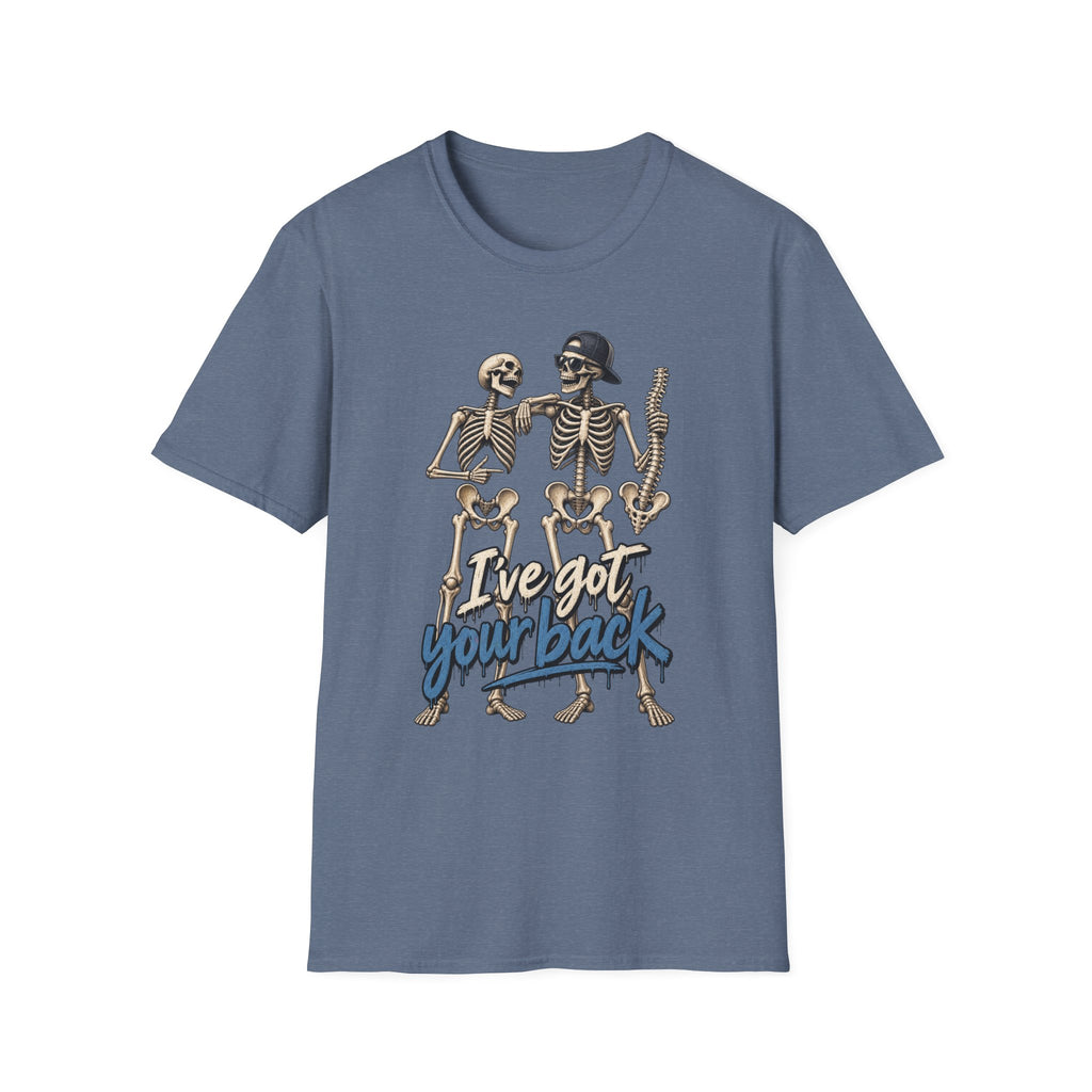 "I've Got Your Back" Skeleton T-Shirt — Funny Gothic/Halloween Friend Tee