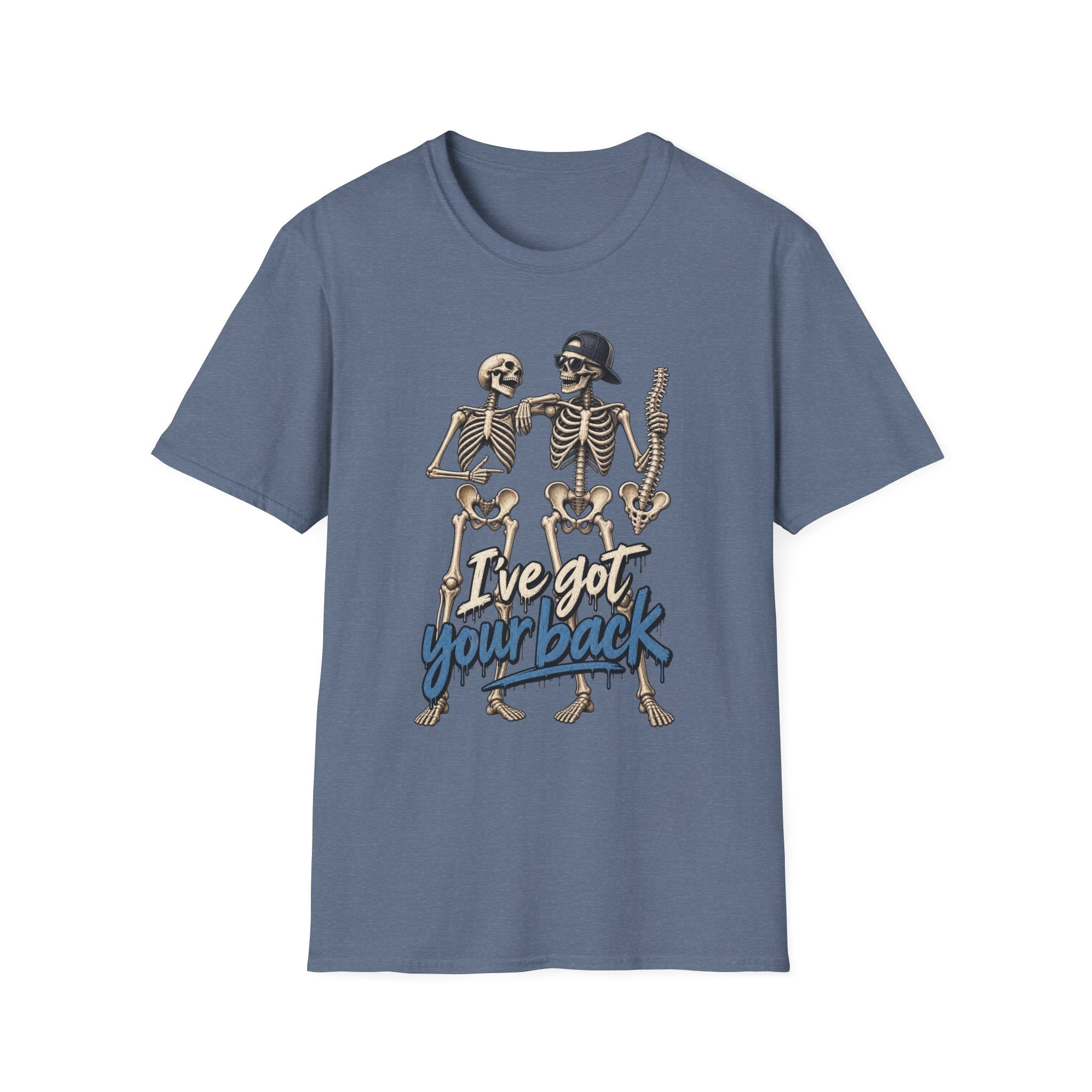 "I've Got Your Back" Skeleton T-Shirt — Funny Gothic/Halloween Friend Tee