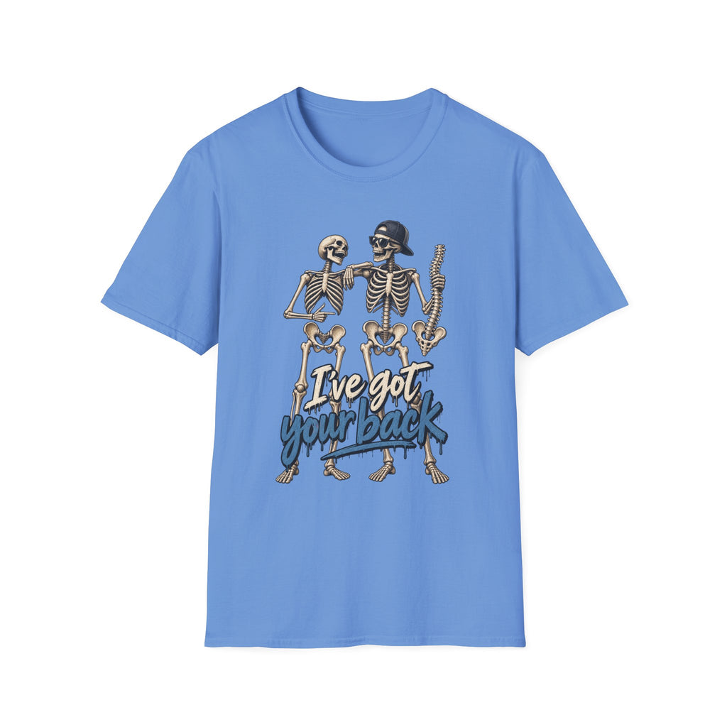 "I've Got Your Back" Skeleton T-Shirt — Funny Gothic/Halloween Friend Tee