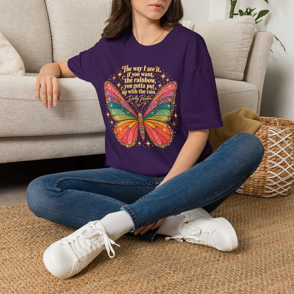Butterfly Rainbow T-Shirt — Inspirational "The Way I See It" Quote