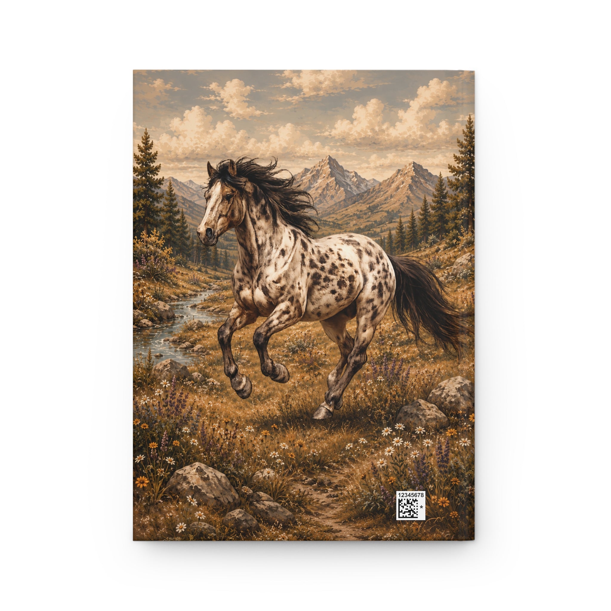 Appaloosa Horse Hardcover Journal — Mountain Meadow Writing Notebook