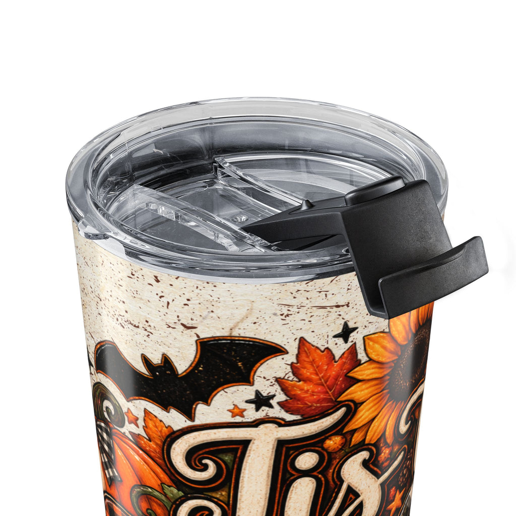 20oz Fall/Halloween Tumbler — 'Tis the Season' Sunflower & Pumpkin Travel Mug
