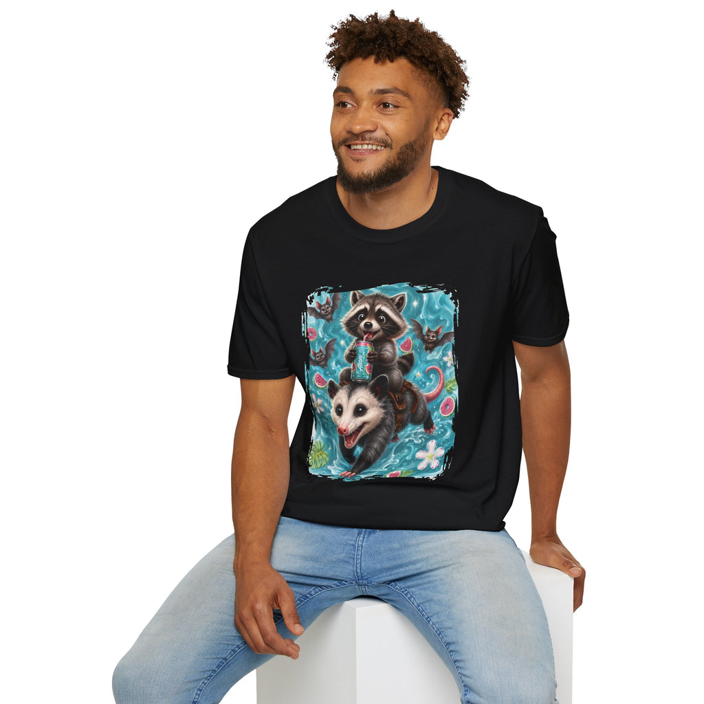 Raccoon Watermelon Summer T-Shirt — Cute Animal Graphic Tee