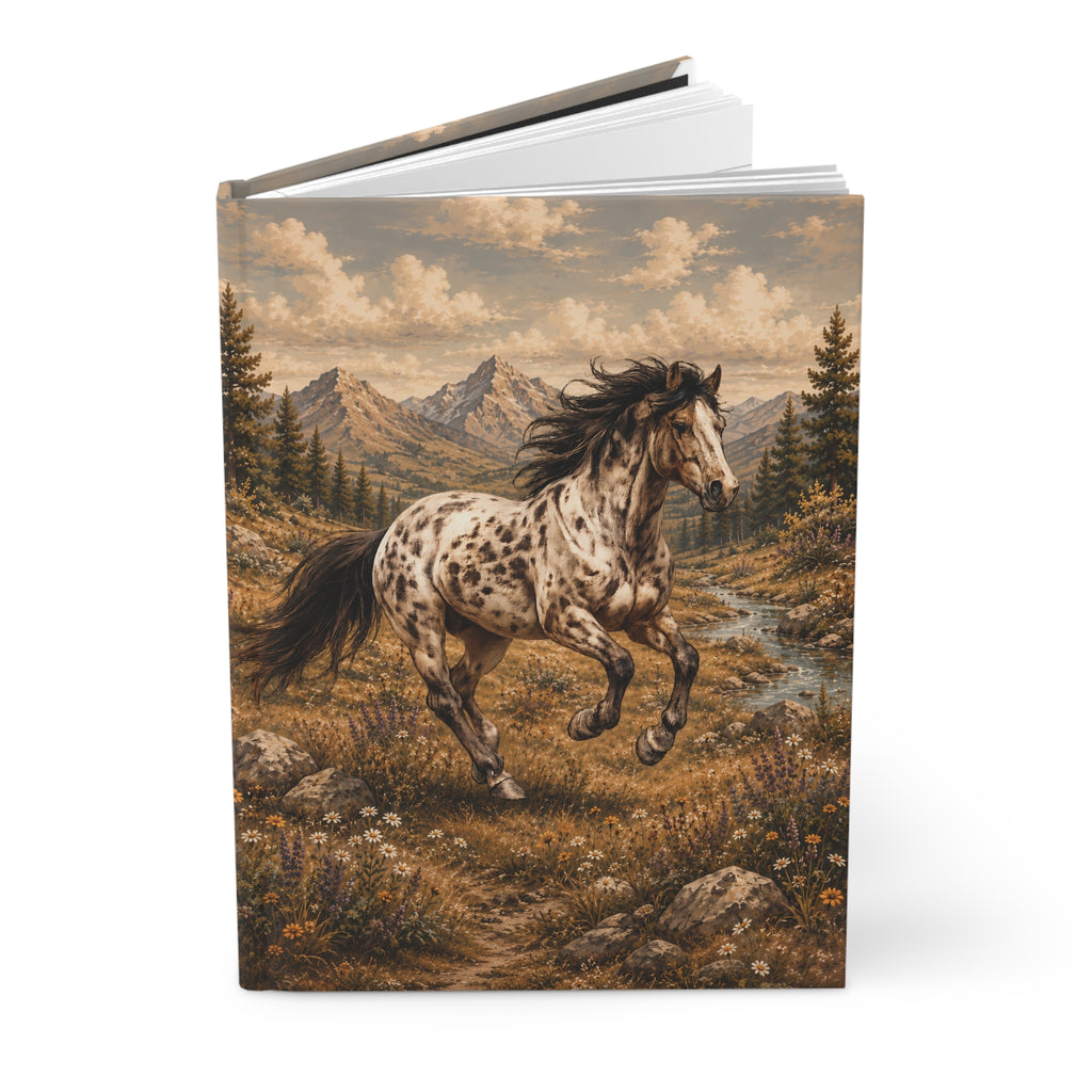 Appaloosa Horse Hardcover Journal — Mountain Meadow Writing Notebook