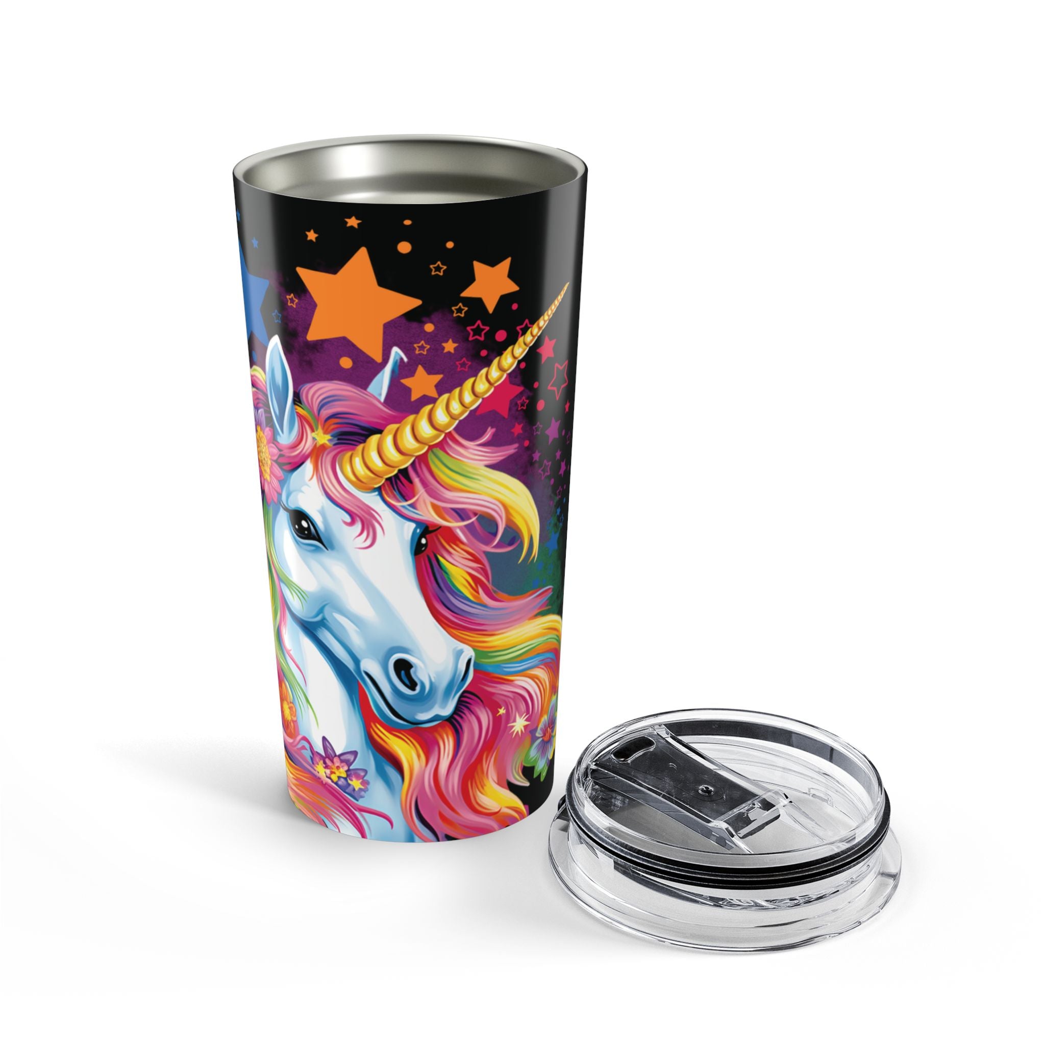 20oz Unicorn Tumbler — Colorful Magical Unicorn Travel Cup