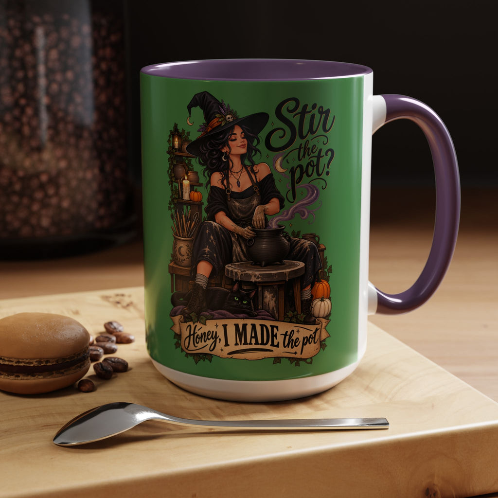 Witchy Coffee Mug – "Stir the Pot? Honey, I Made the Pot" Accent Mug