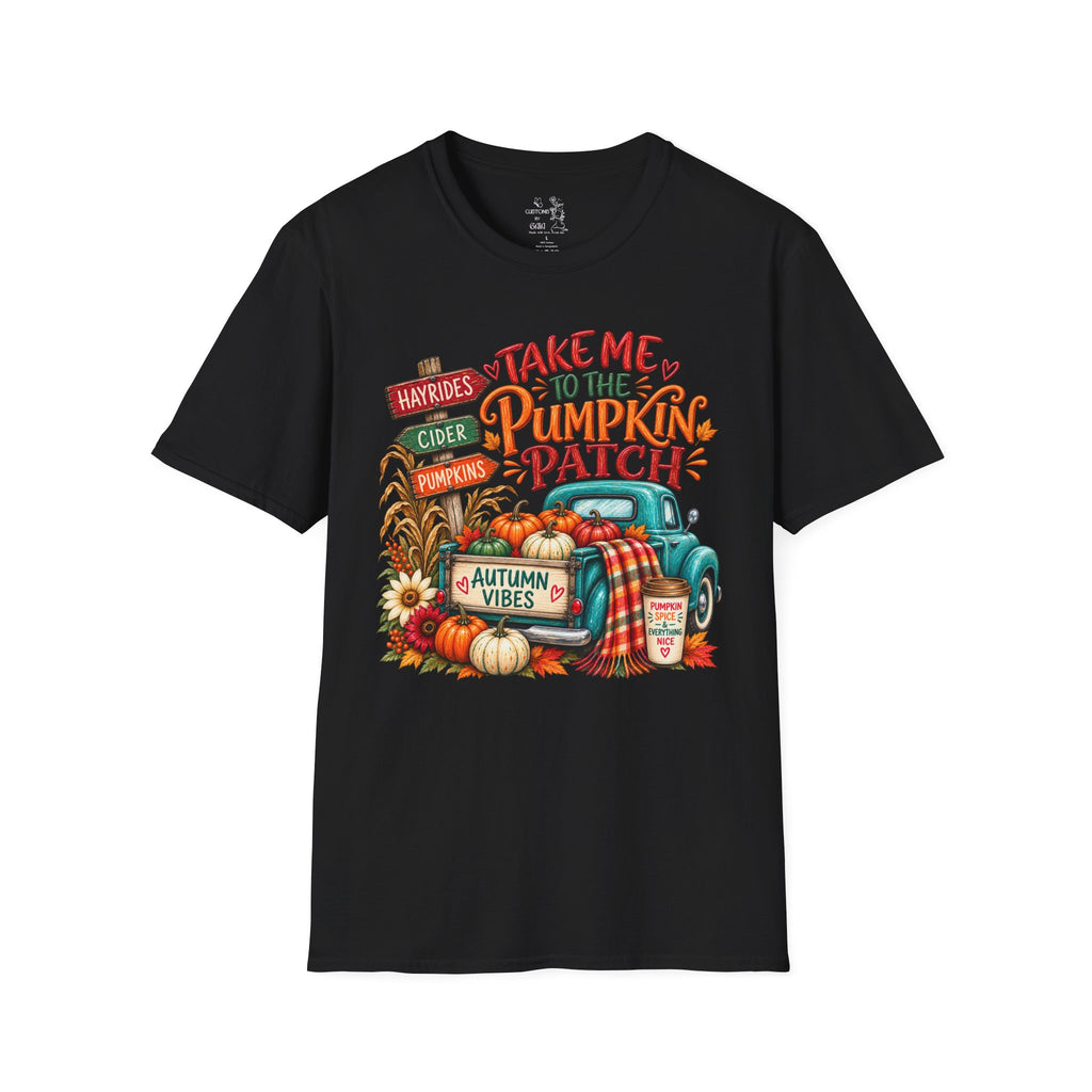 Pumpkin Patch T-Shirt — "Take Me to the Pumpkin Patch" Autumn Graphic Tee