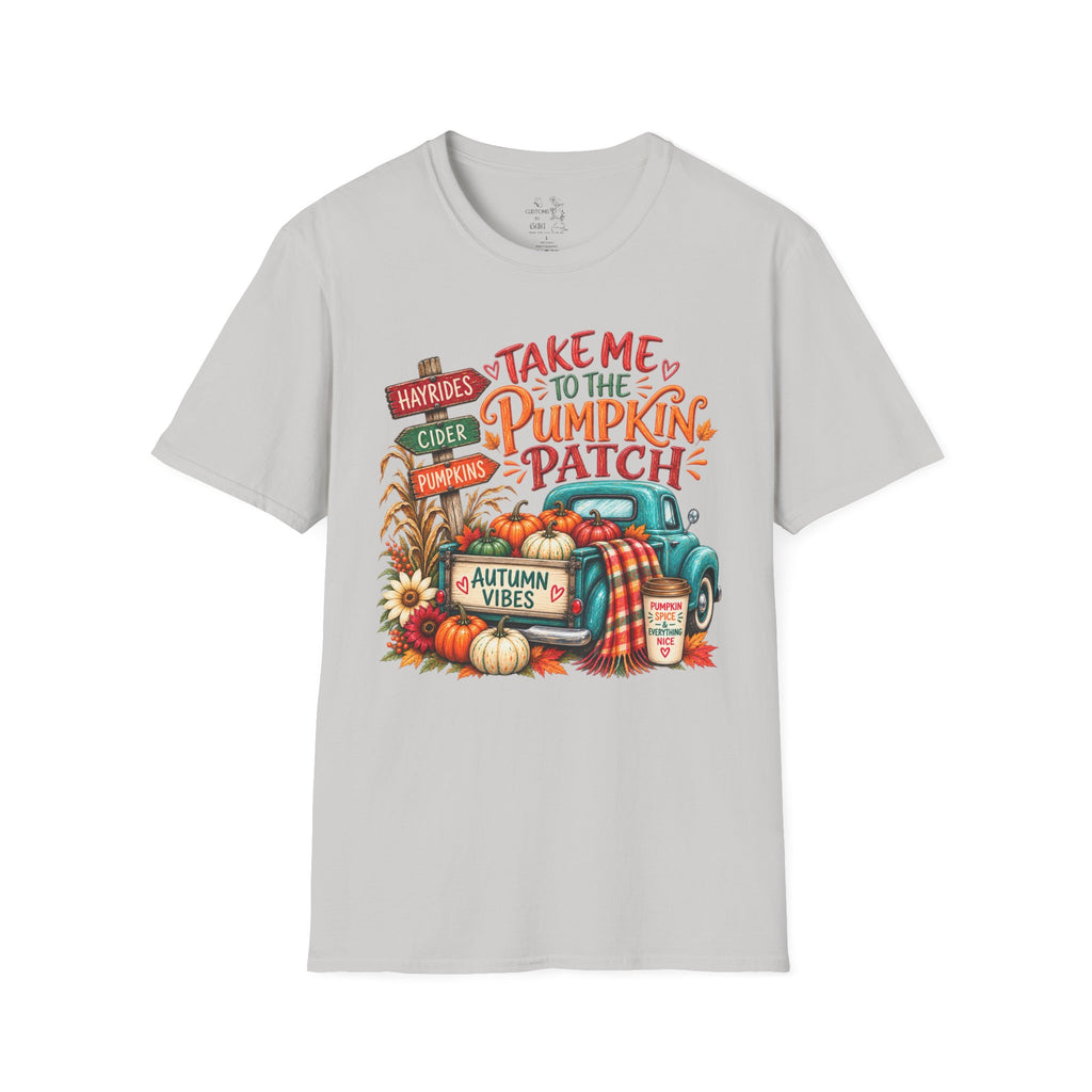 Pumpkin Patch T-Shirt — "Take Me to the Pumpkin Patch" Autumn Graphic Tee