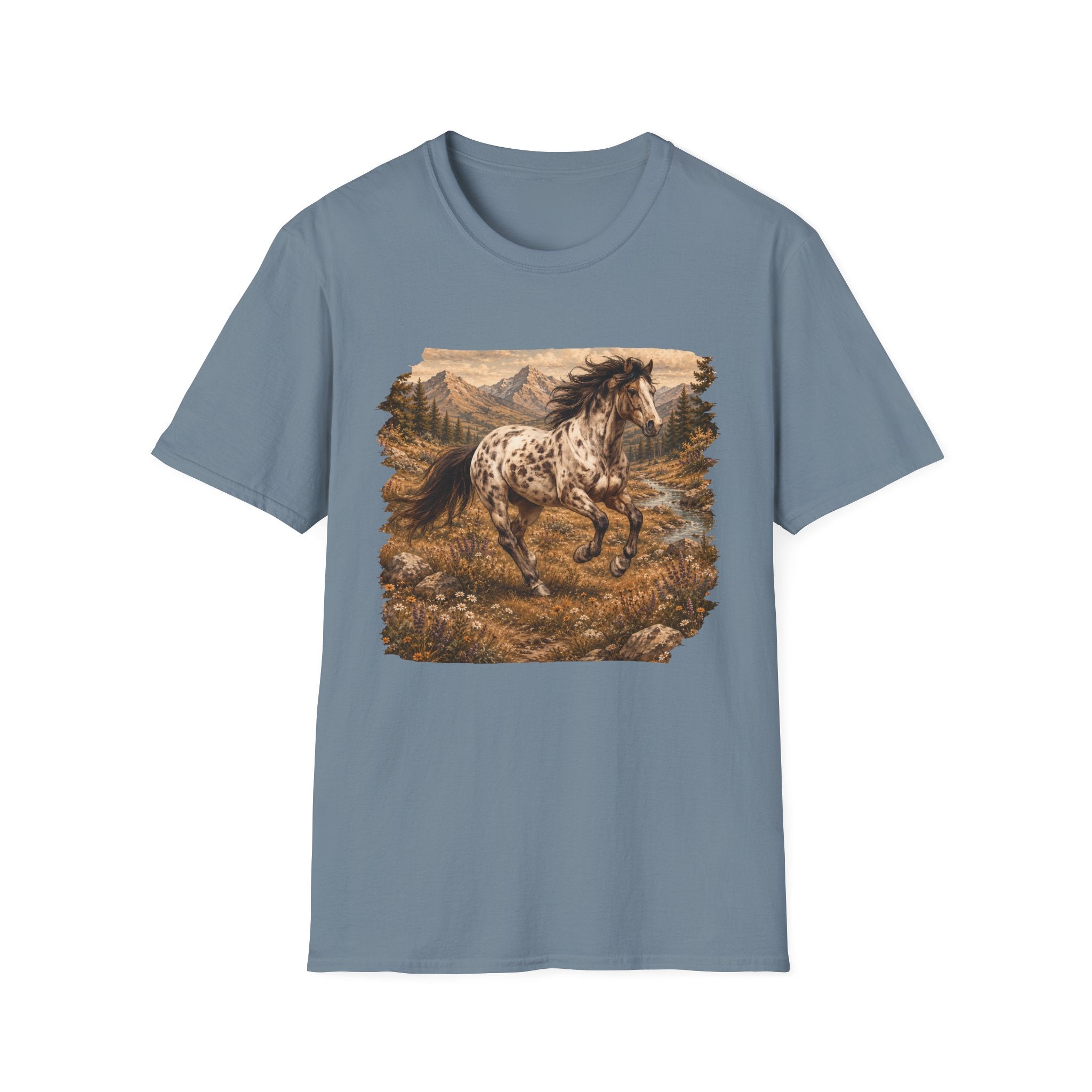 Appaloosa Horse T-Shirt — Vintage Mountain Run Western Tee