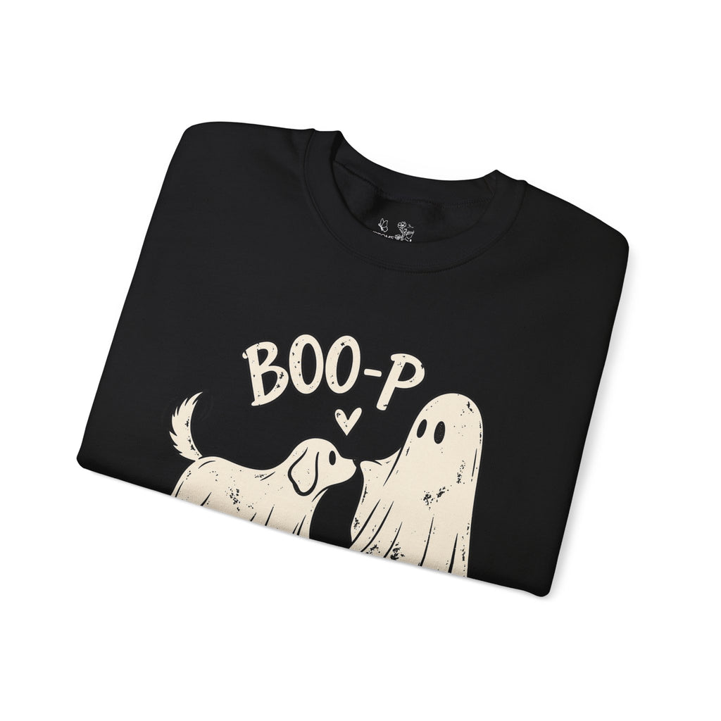 Boo-p Dog & Ghost Halloween Sweatshirt