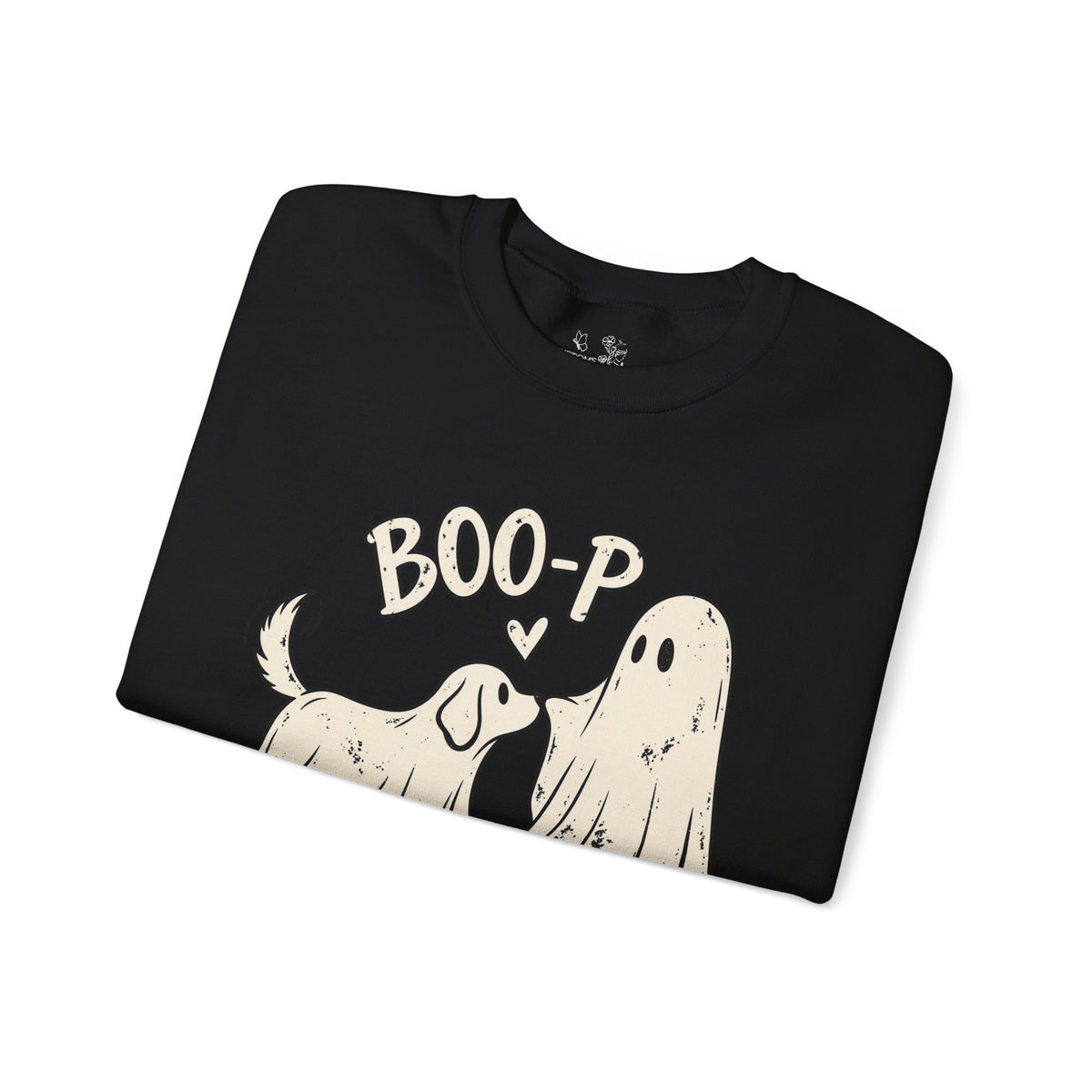 Boo-p Dog & Ghost Halloween Sweatshirt