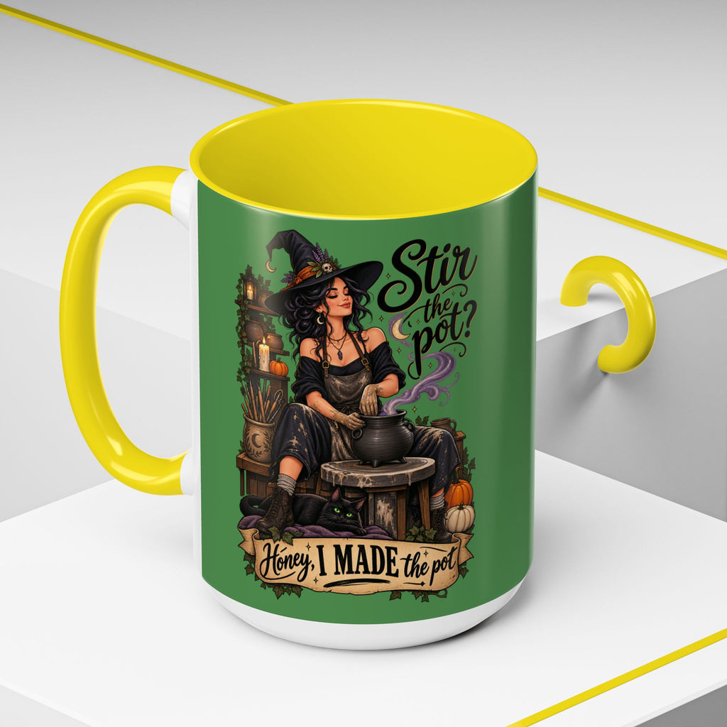 Witchy Coffee Mug – "Stir the Pot? Honey, I Made the Pot" Accent Mug