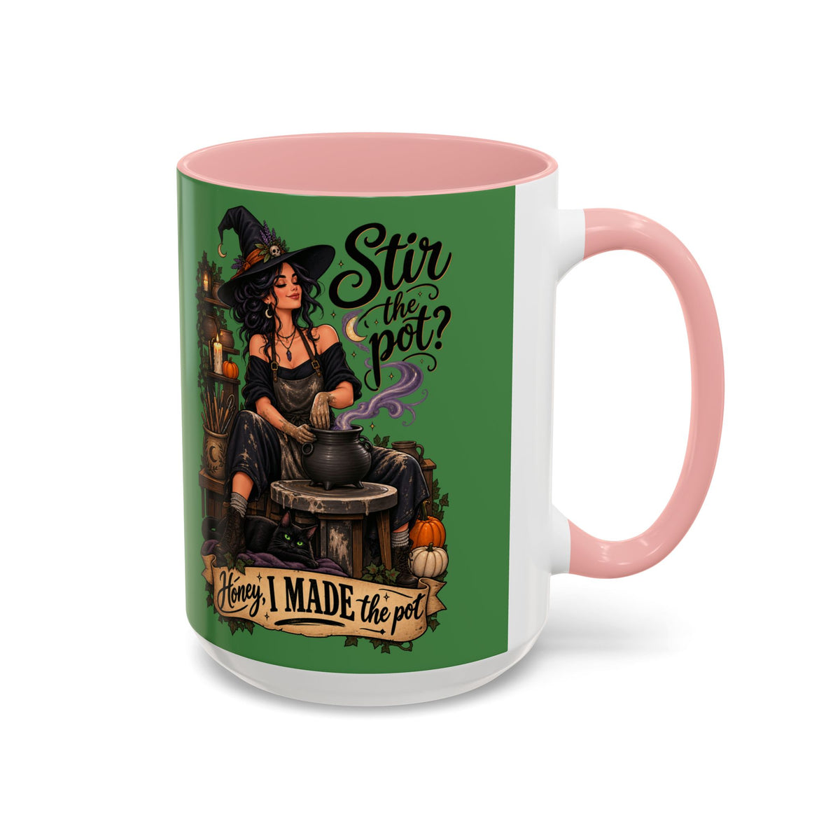 Witchy Coffee Mug – "Stir the Pot? Honey, I Made the Pot" Accent Mug